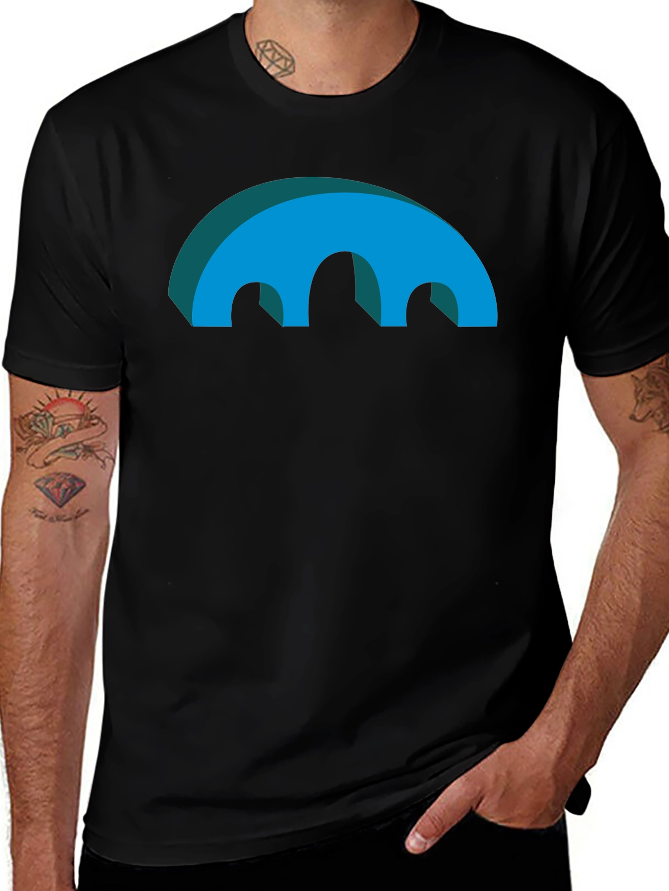 Abstract Arch Graphic T-Shirt - Modern Design