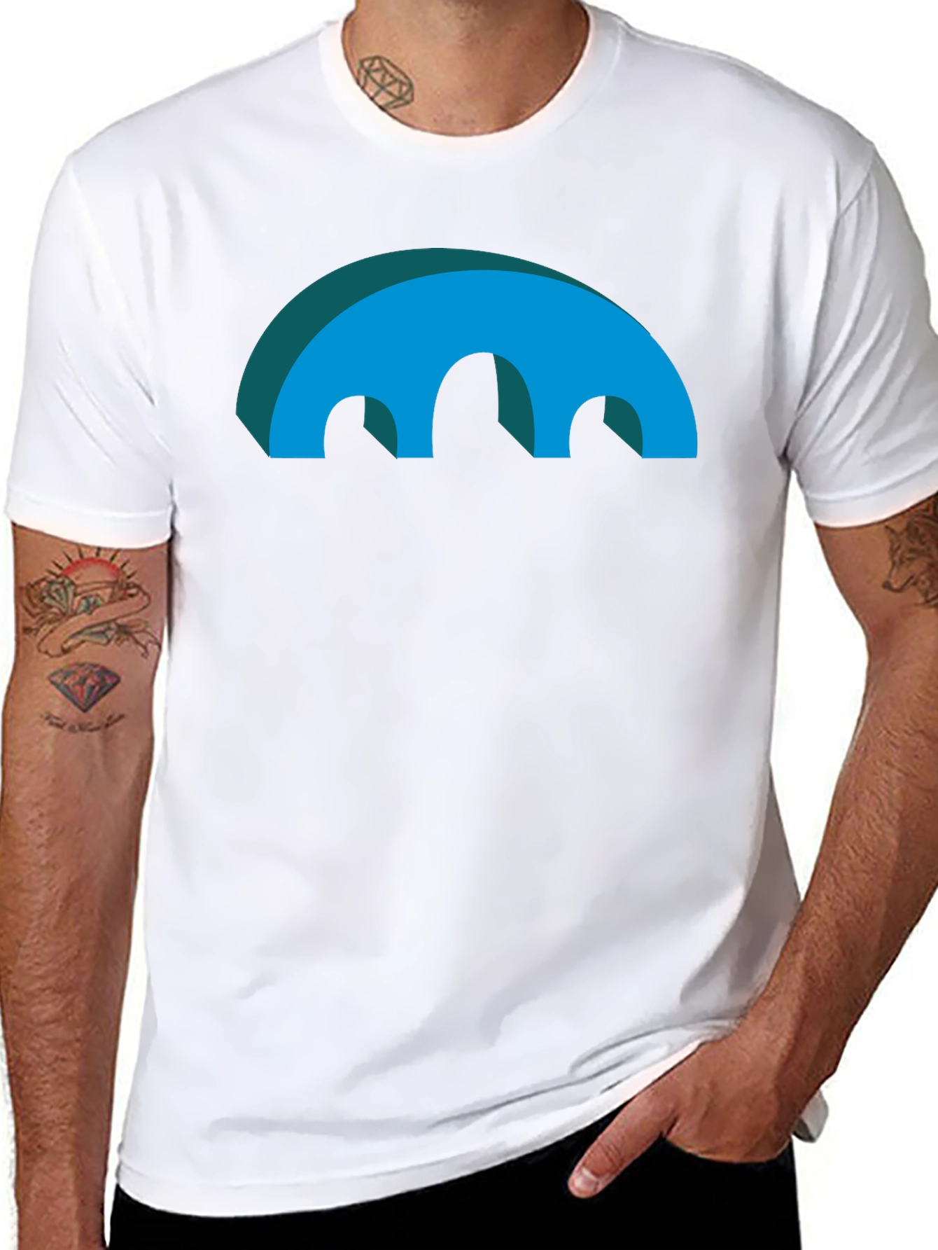 Abstract Arch Graphic T-Shirt - Modern Design