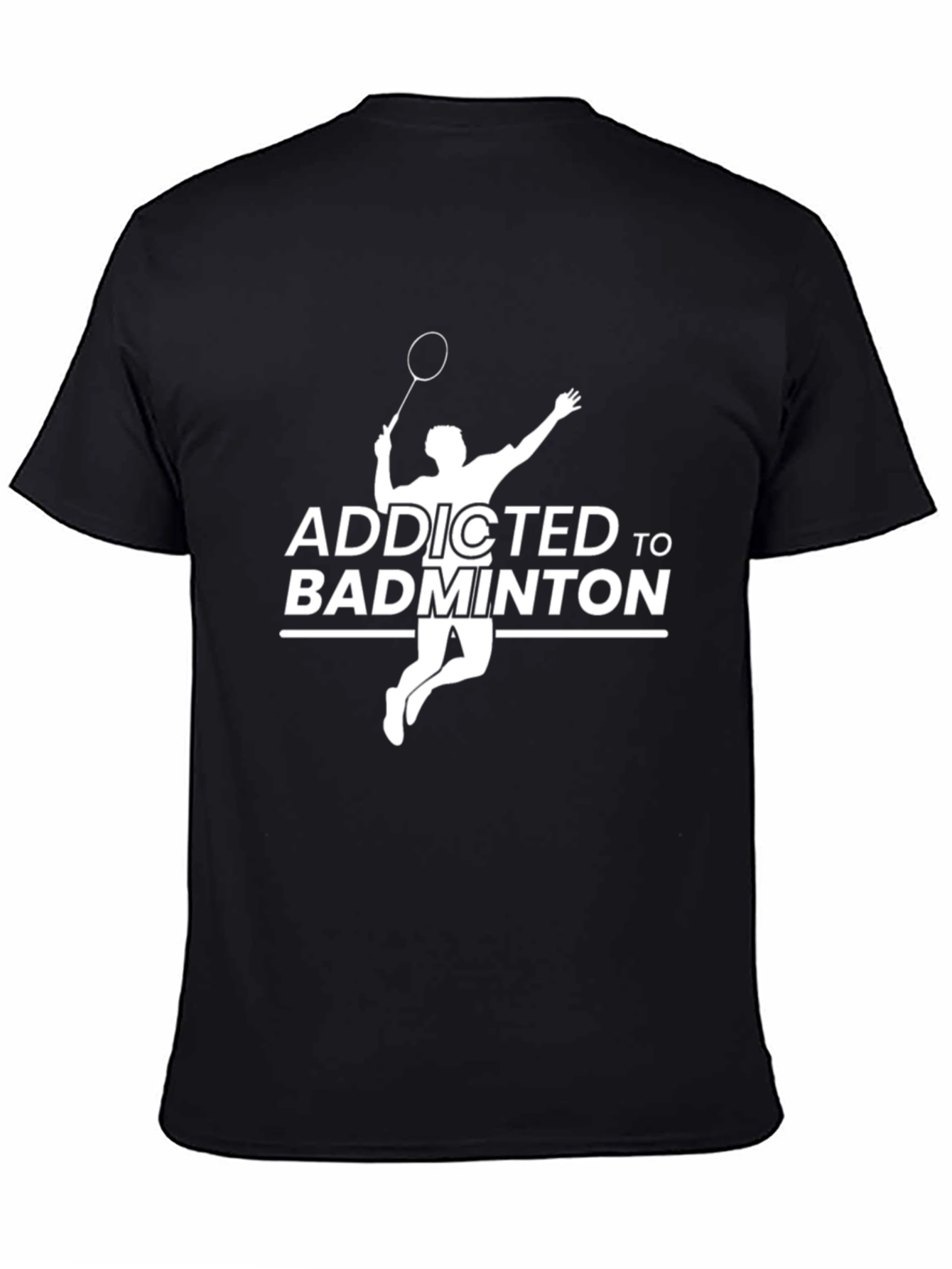 Addicted to Badminton T-Shirt - Black