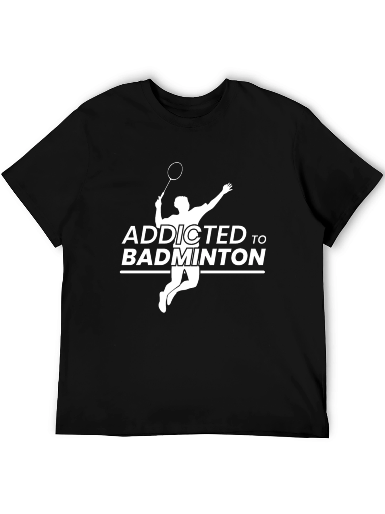 Addicted to Badminton T-Shirt - Black