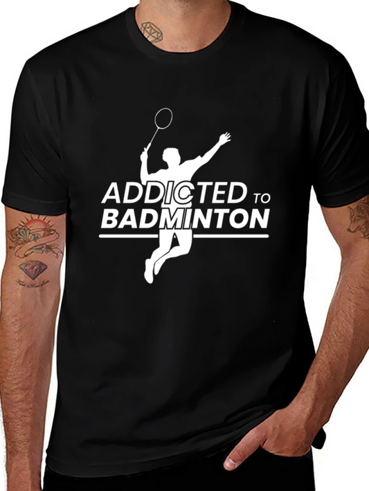 Addicted to Badminton T-Shirt - Black