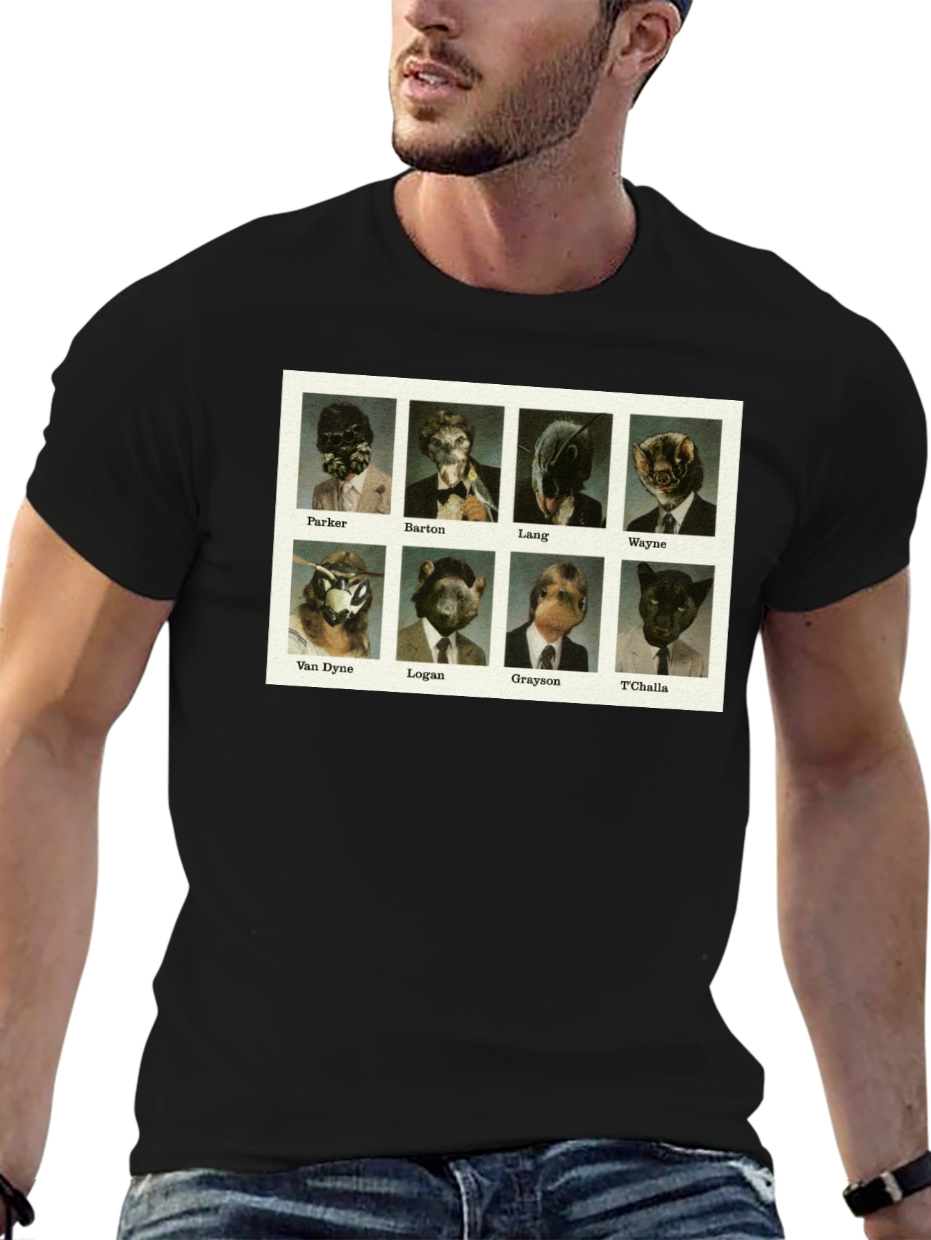 Animal Superhero Character T-Shirt