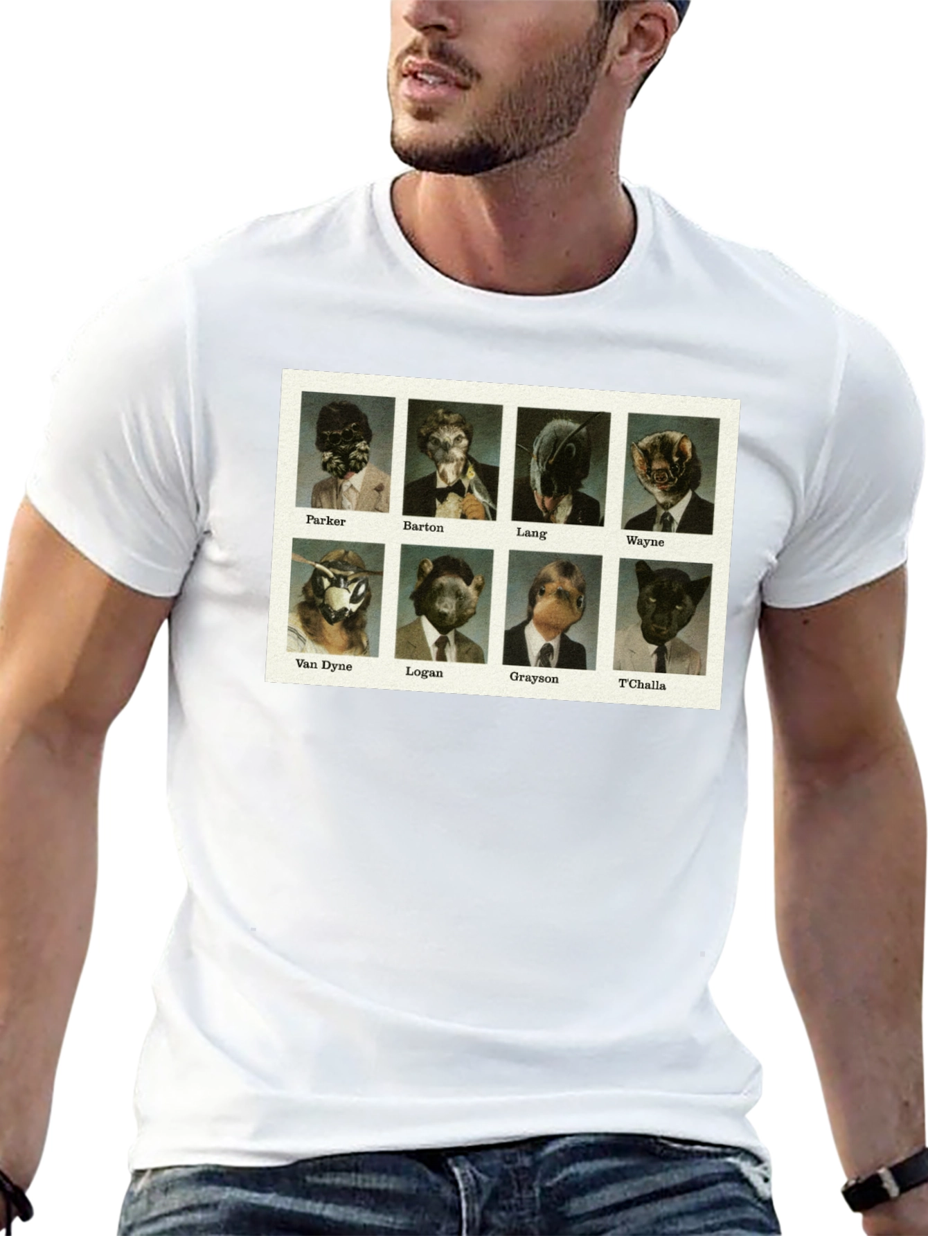 Animal Superhero Character T-Shirt