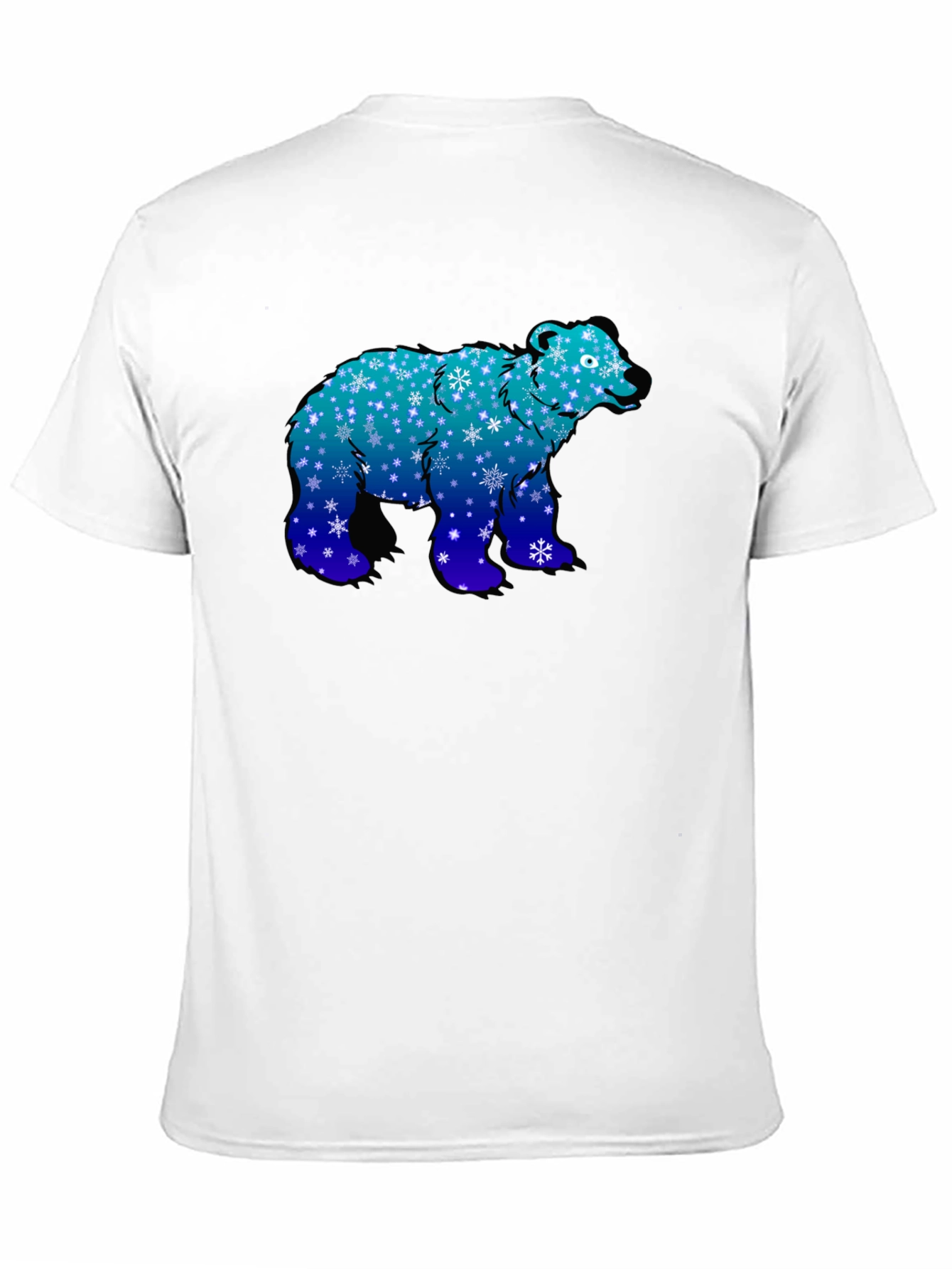 Winter Bear T-Shirt - Snowflake Design