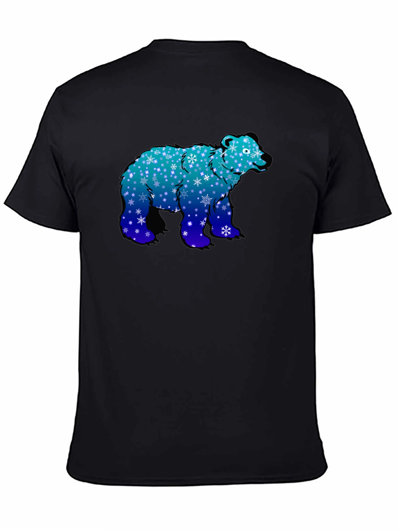 Winter Bear T-Shirt - Snowflake Design