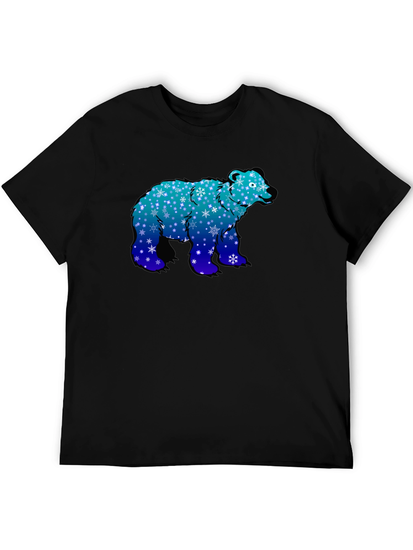 Winter Bear T-Shirt - Snowflake Design