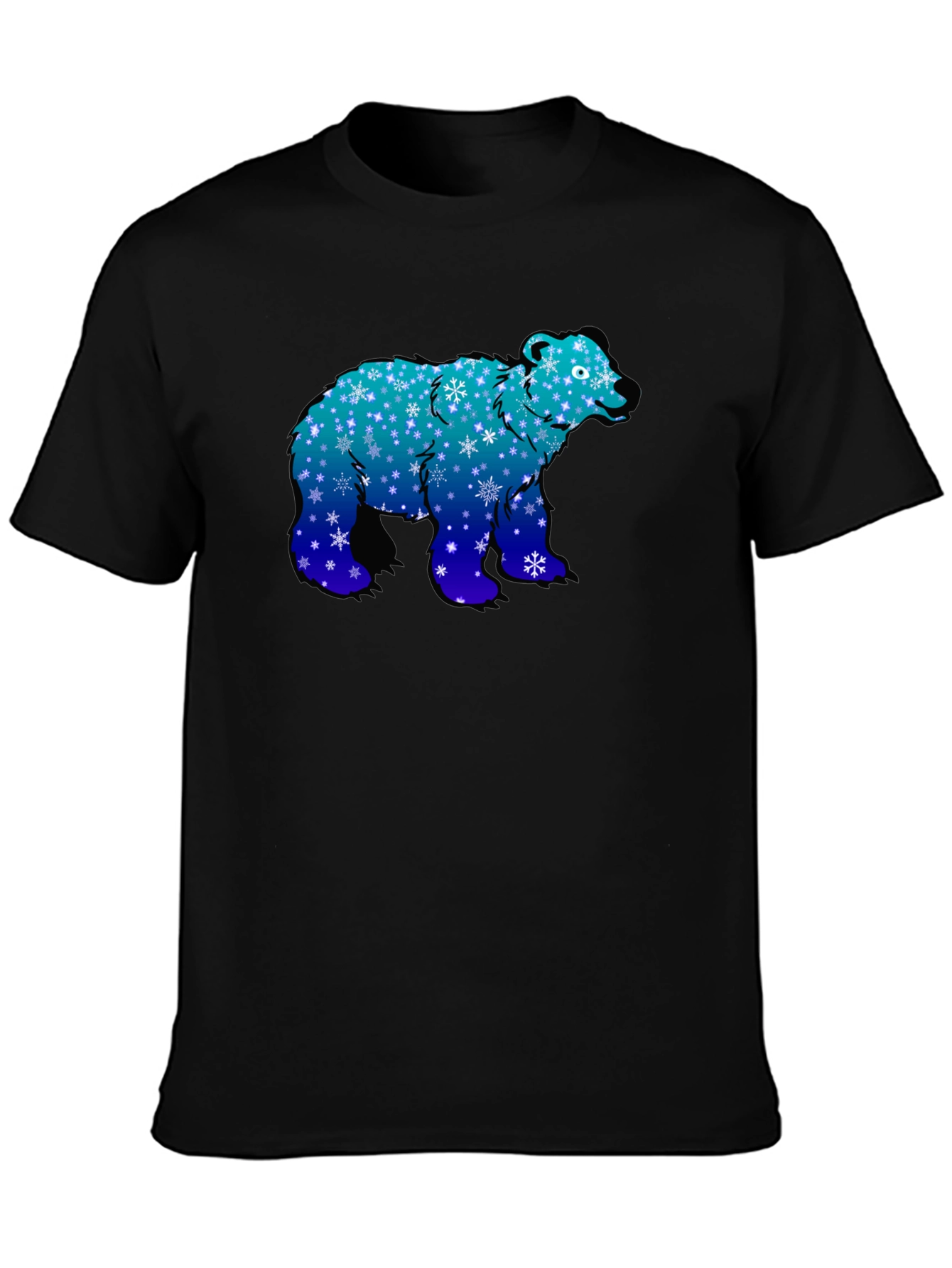Winter Bear T-Shirt - Snowflake Design