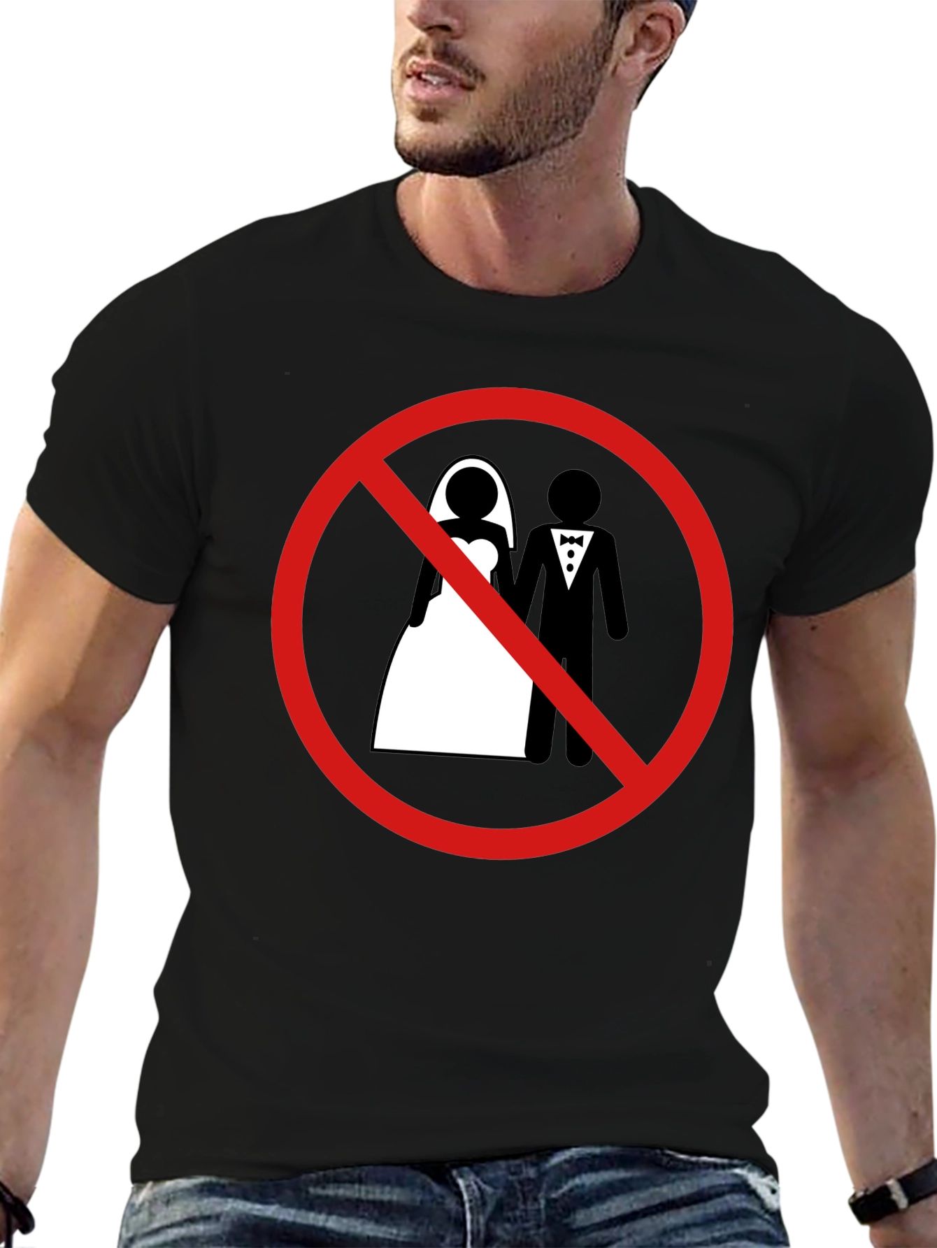 Anti-Marriage Graphic Tee - Black