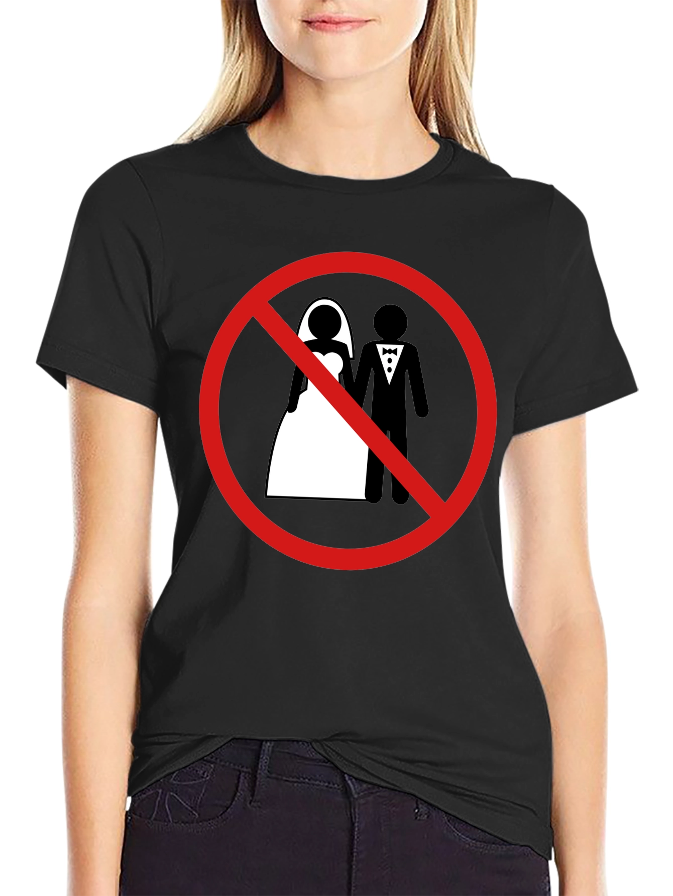 Anti-Marriage Graphic Tee - Black