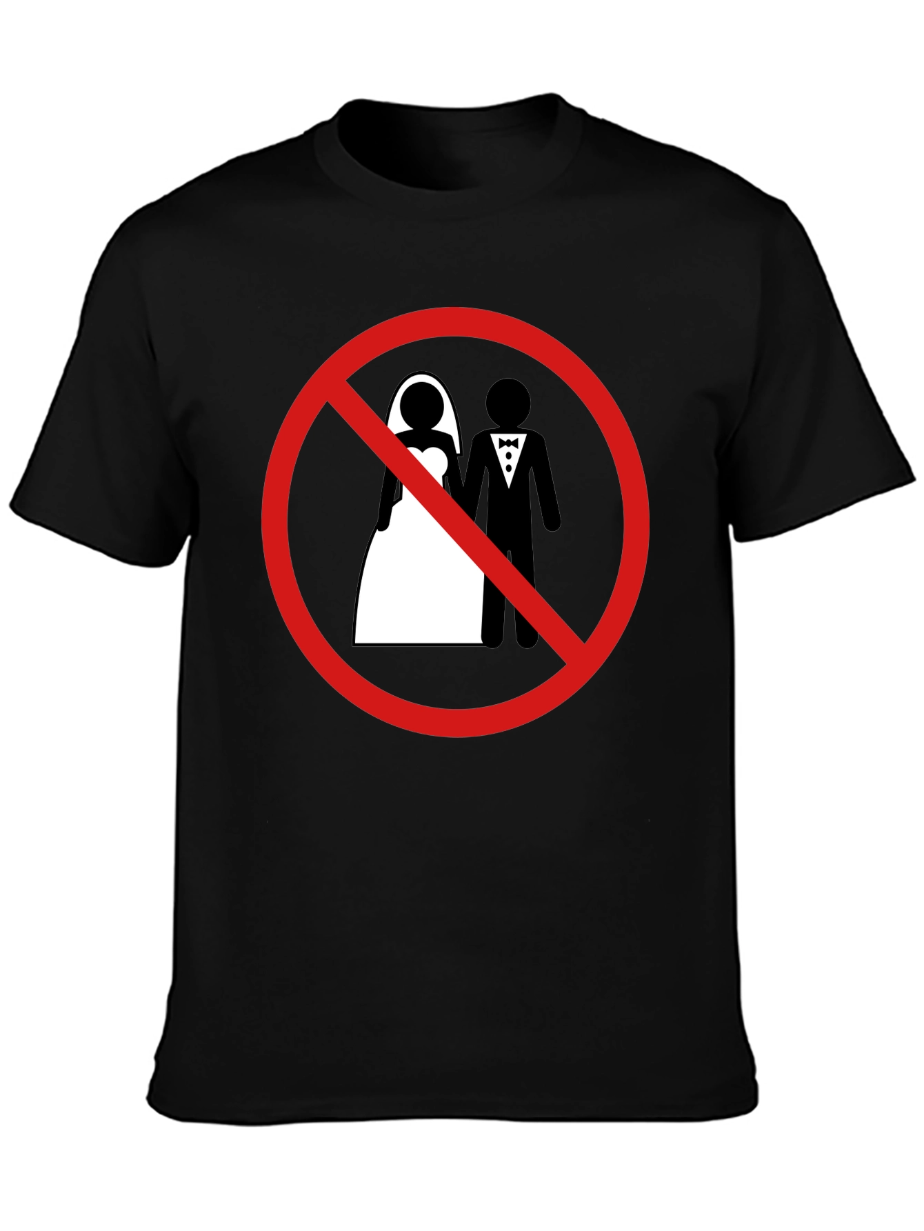 Anti-Marriage Graphic Tee - Black