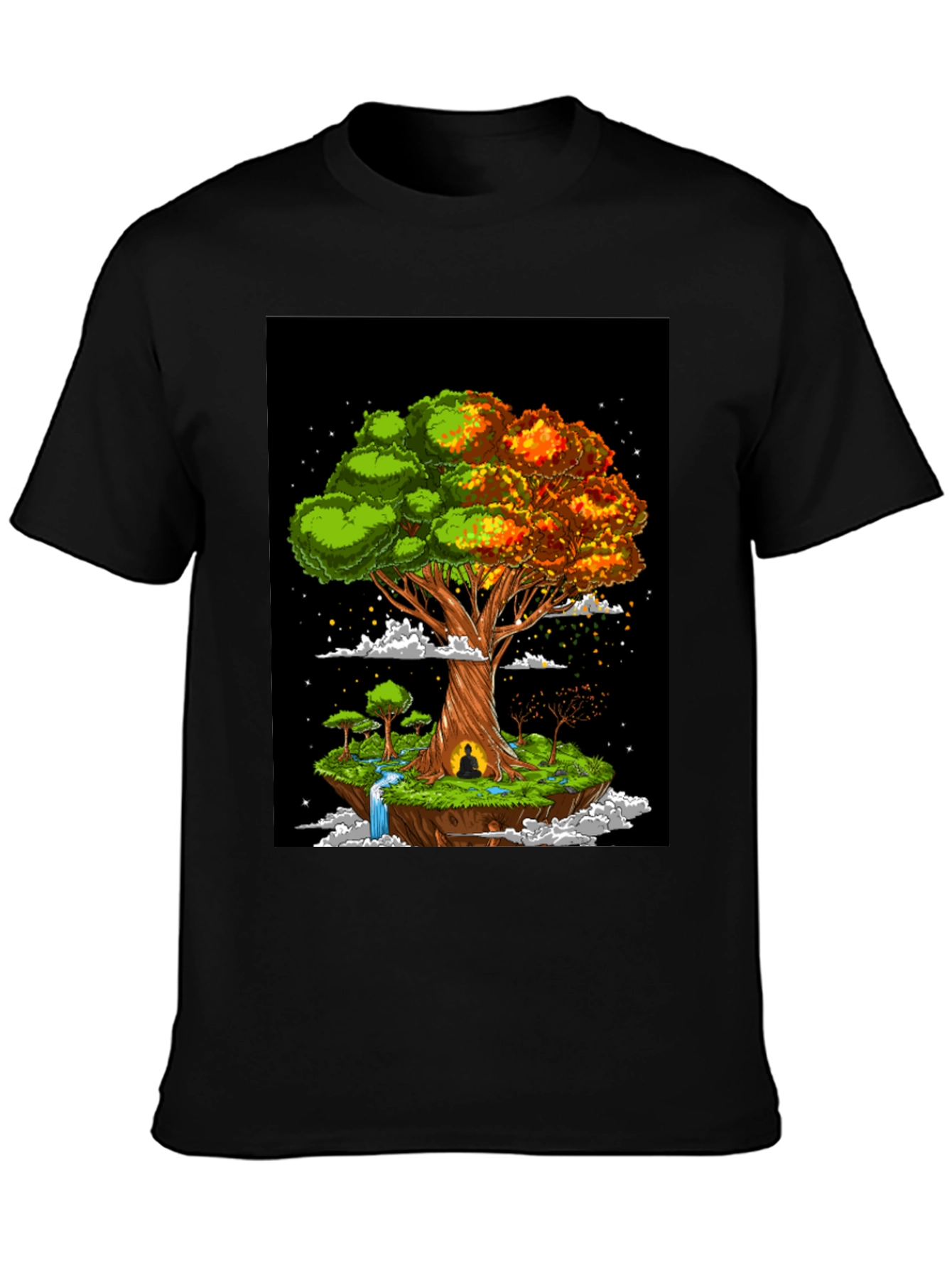 Yin Yang Tree Graphic Tee - Balance & Harmony