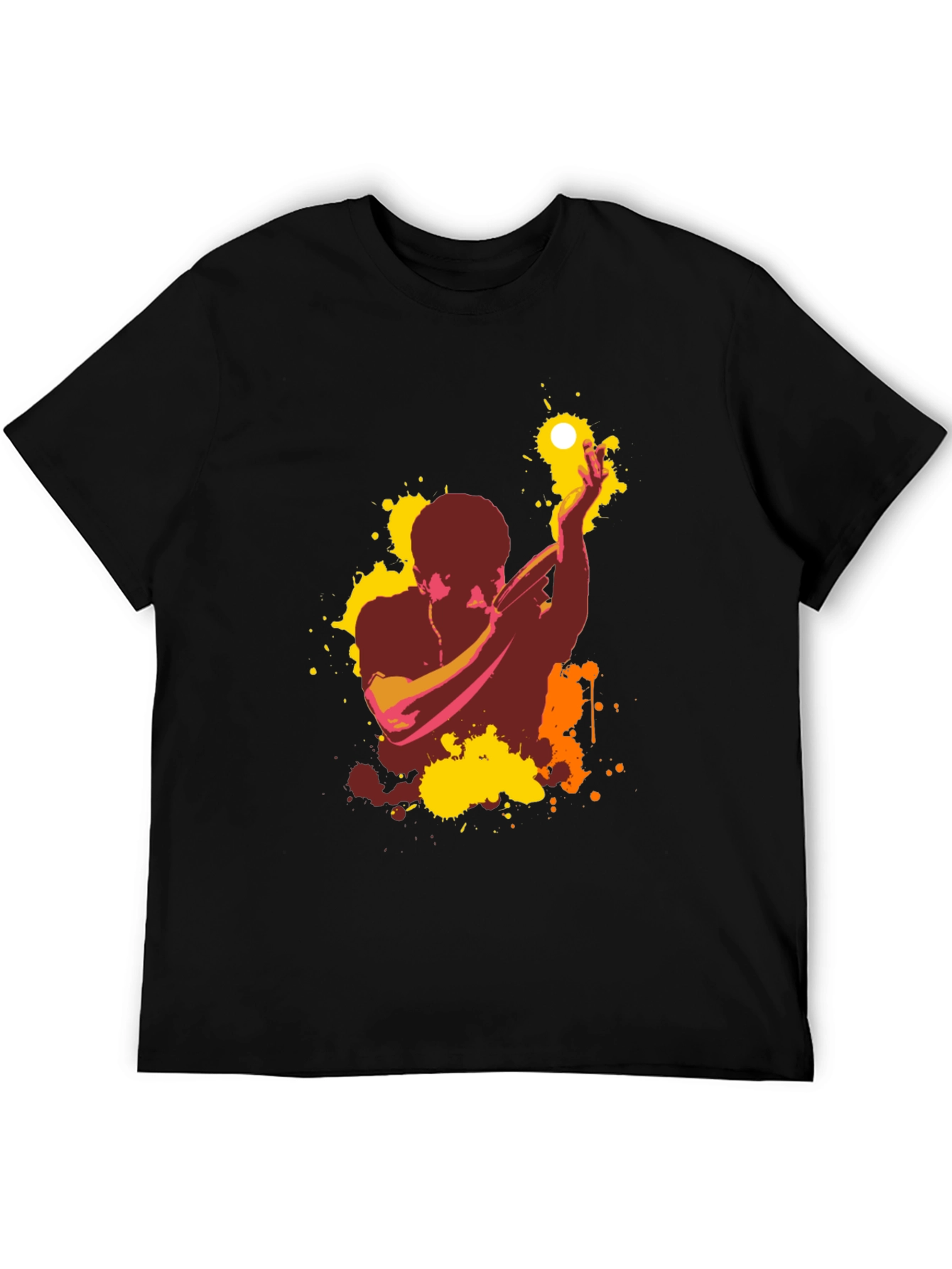 Abstract Singer Graphic T-Shirt