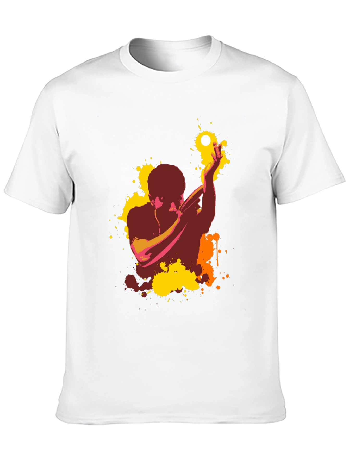 Abstract Singer Graphic T-Shirt