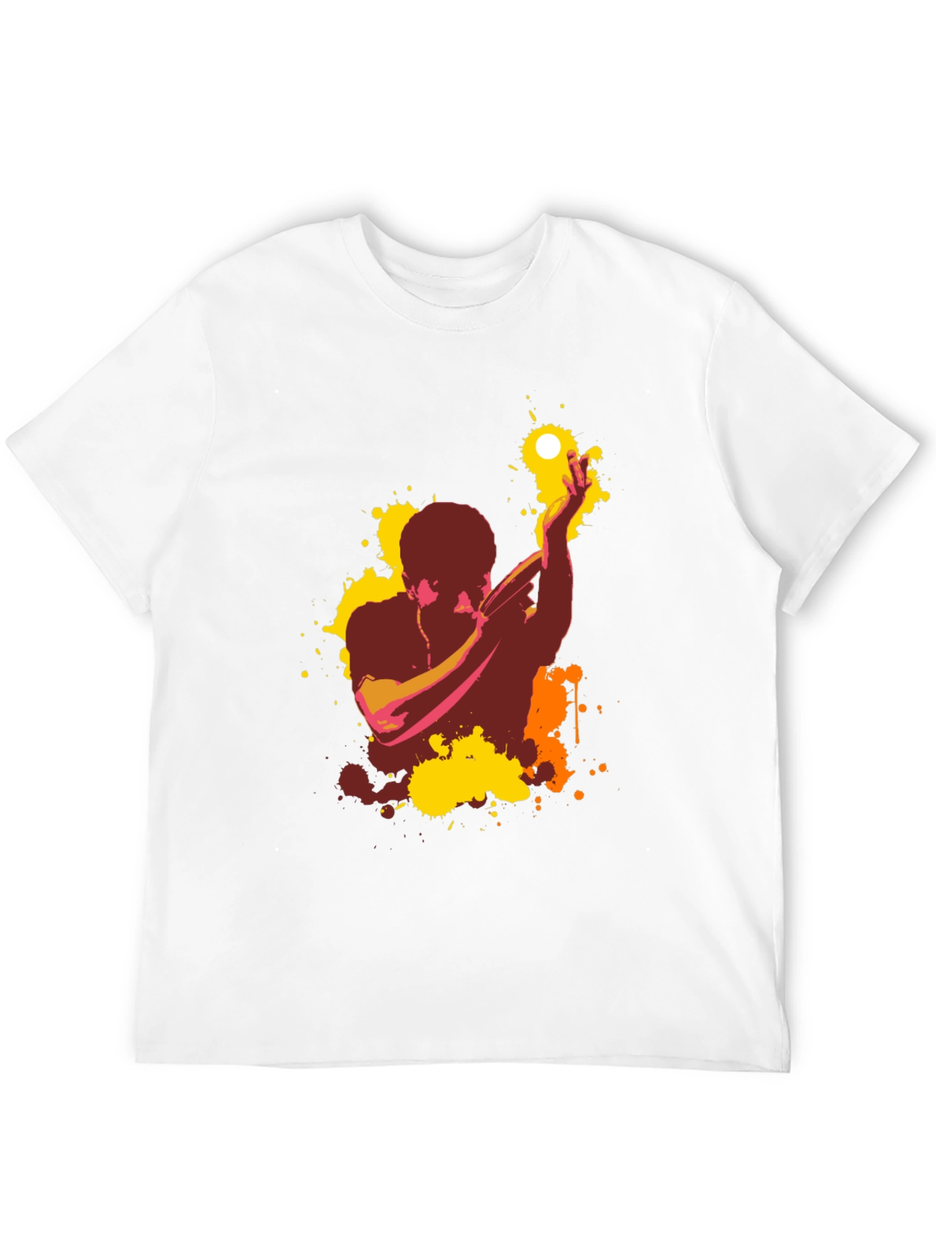 Abstract Singer Graphic T-Shirt