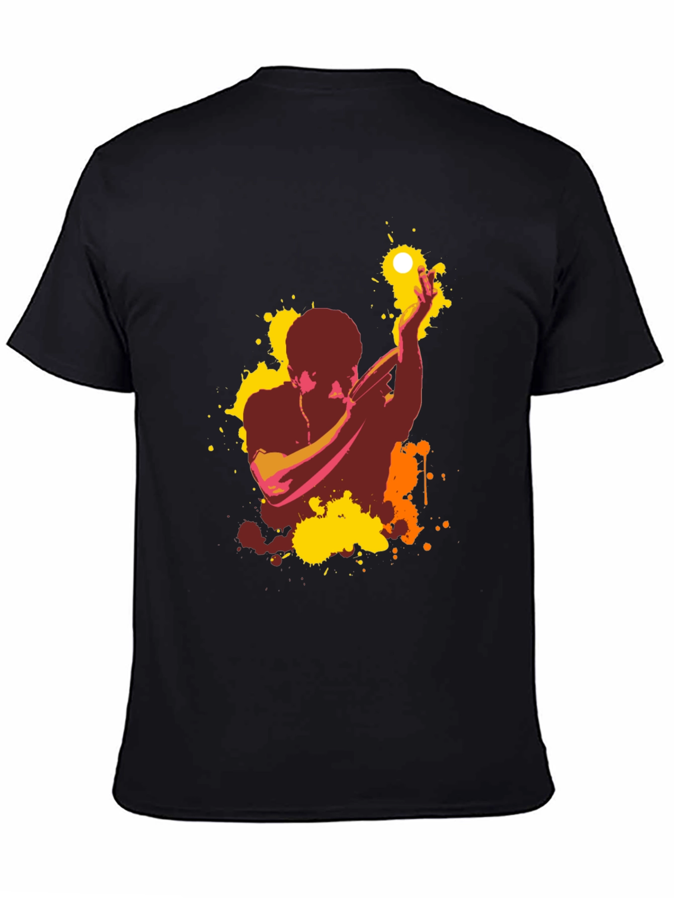 Abstract Singer Graphic T-Shirt
