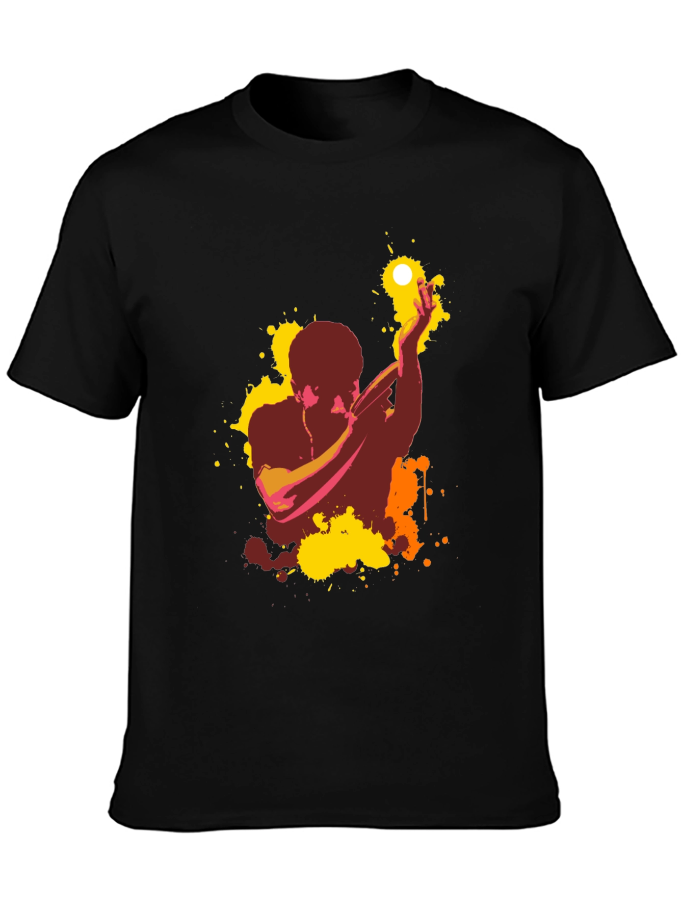 Abstract Singer Graphic T-Shirt