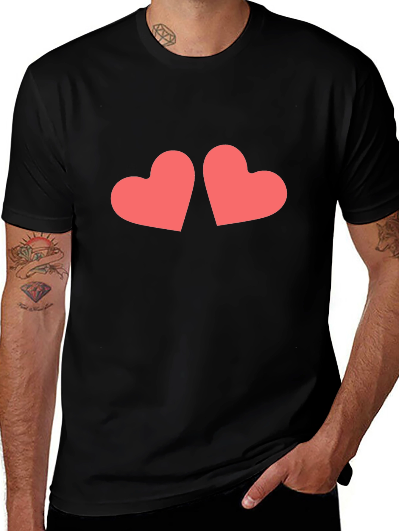 Heartfelt Black T-Shirt