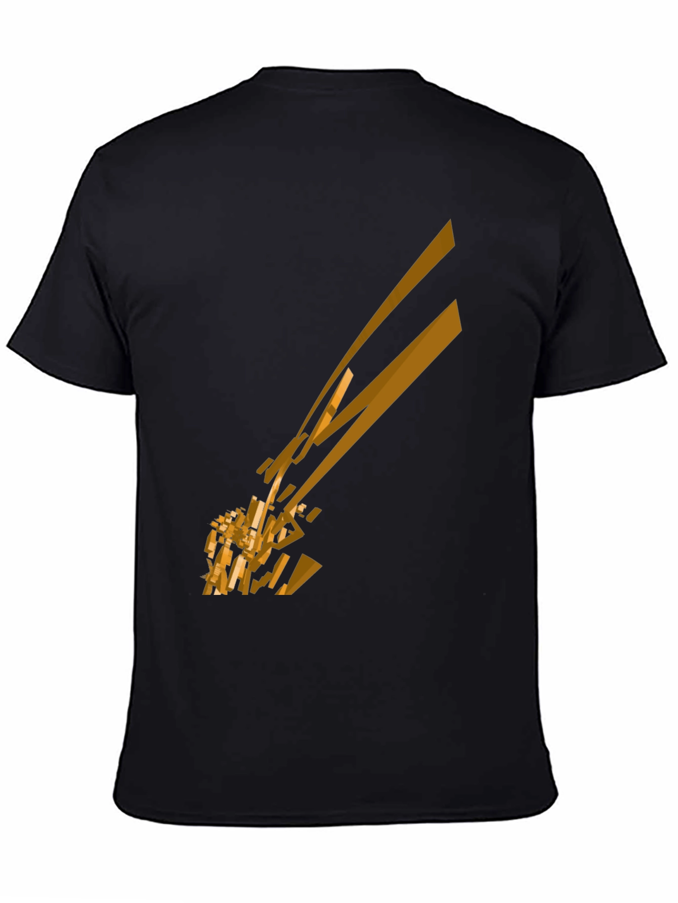 Abstract Geometric Tee - Black Graphic T-Shirt