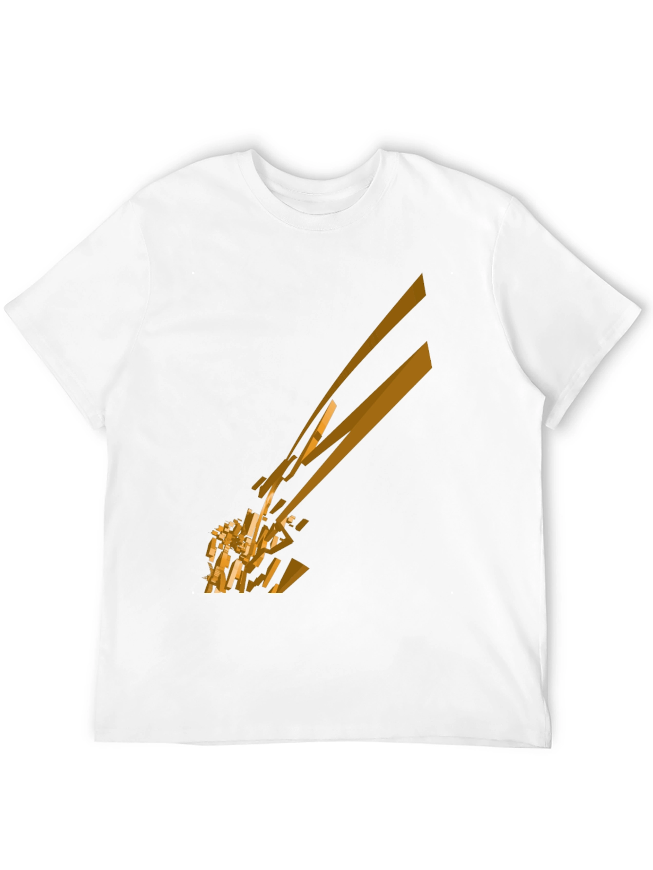 Abstract Geometric Tee - Black Graphic T-Shirt