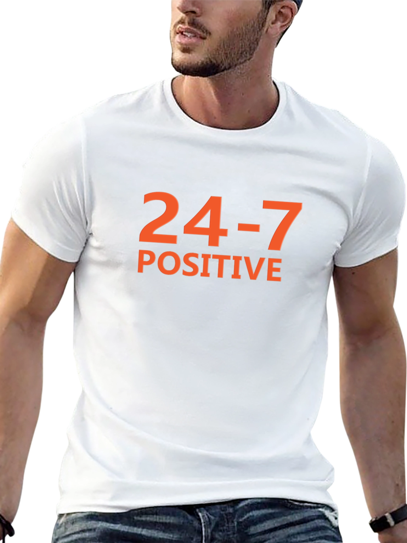 24-7 Positive Graphic Tee - Black Short Sleeve
