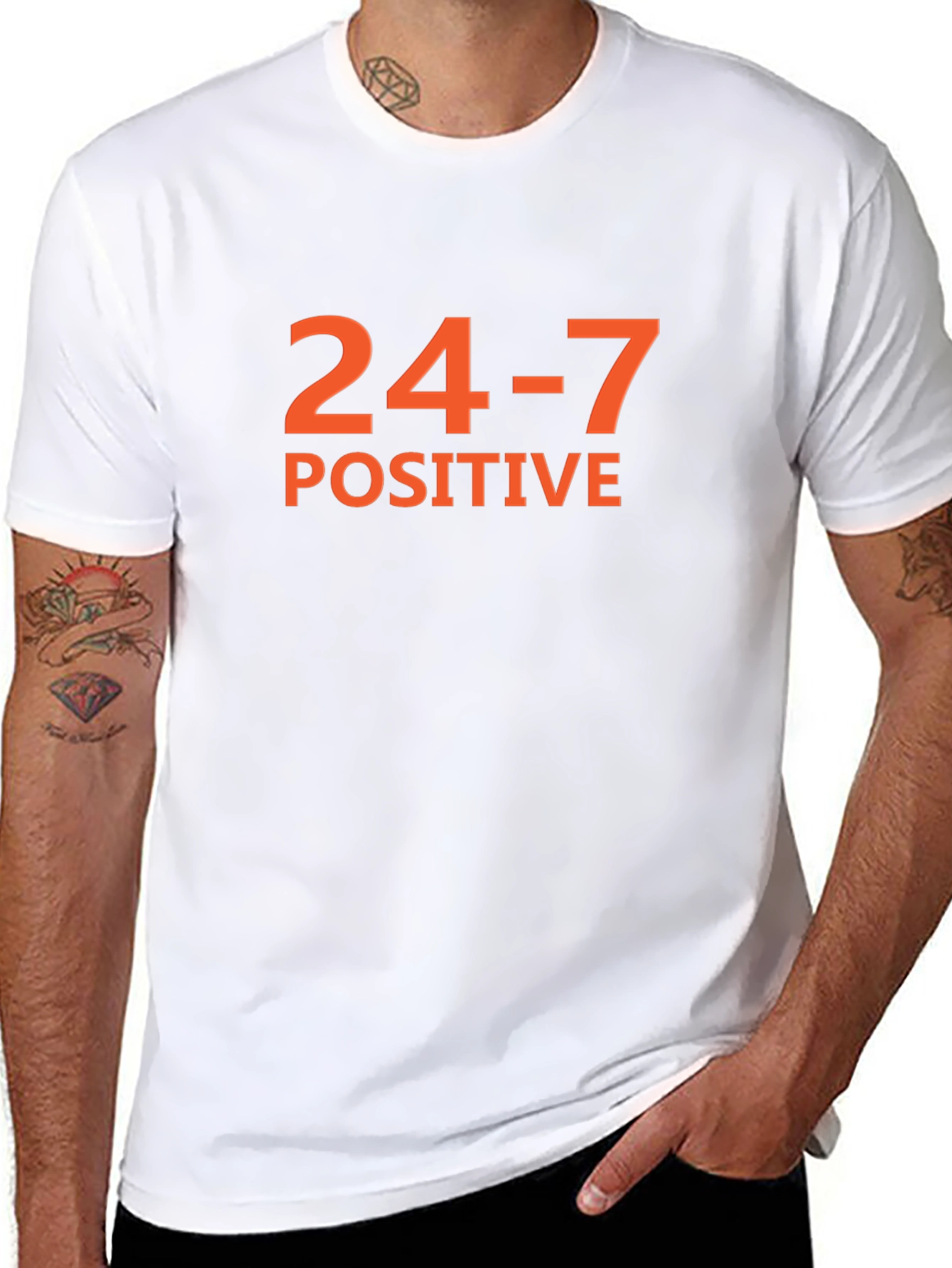 24-7 Positive Graphic Tee - Black Short Sleeve