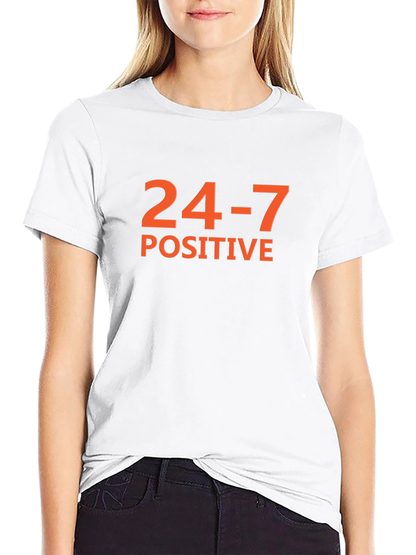 24-7 Positive Graphic Tee - Black Short Sleeve