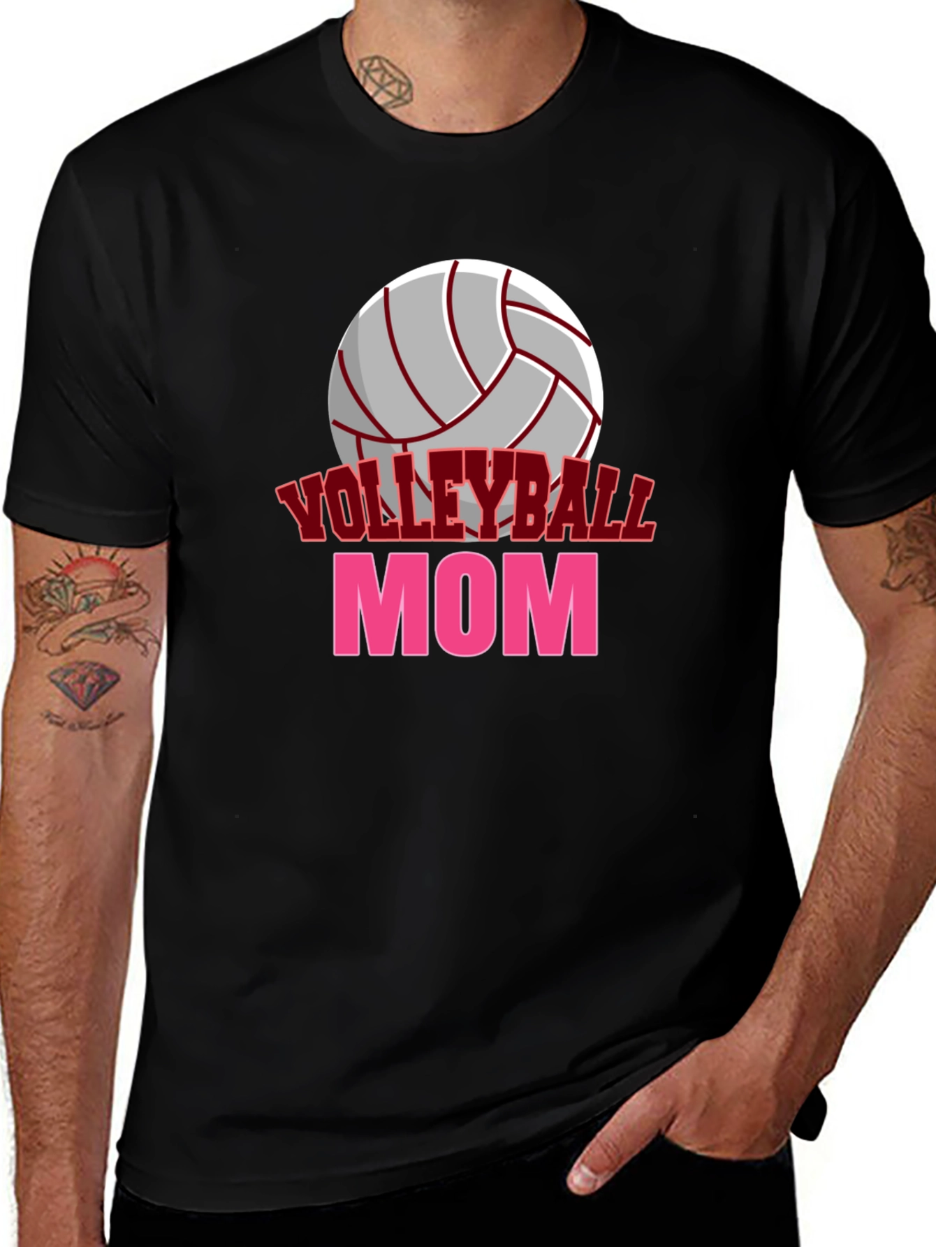 Volleyball Mom Graphic T-Shirt