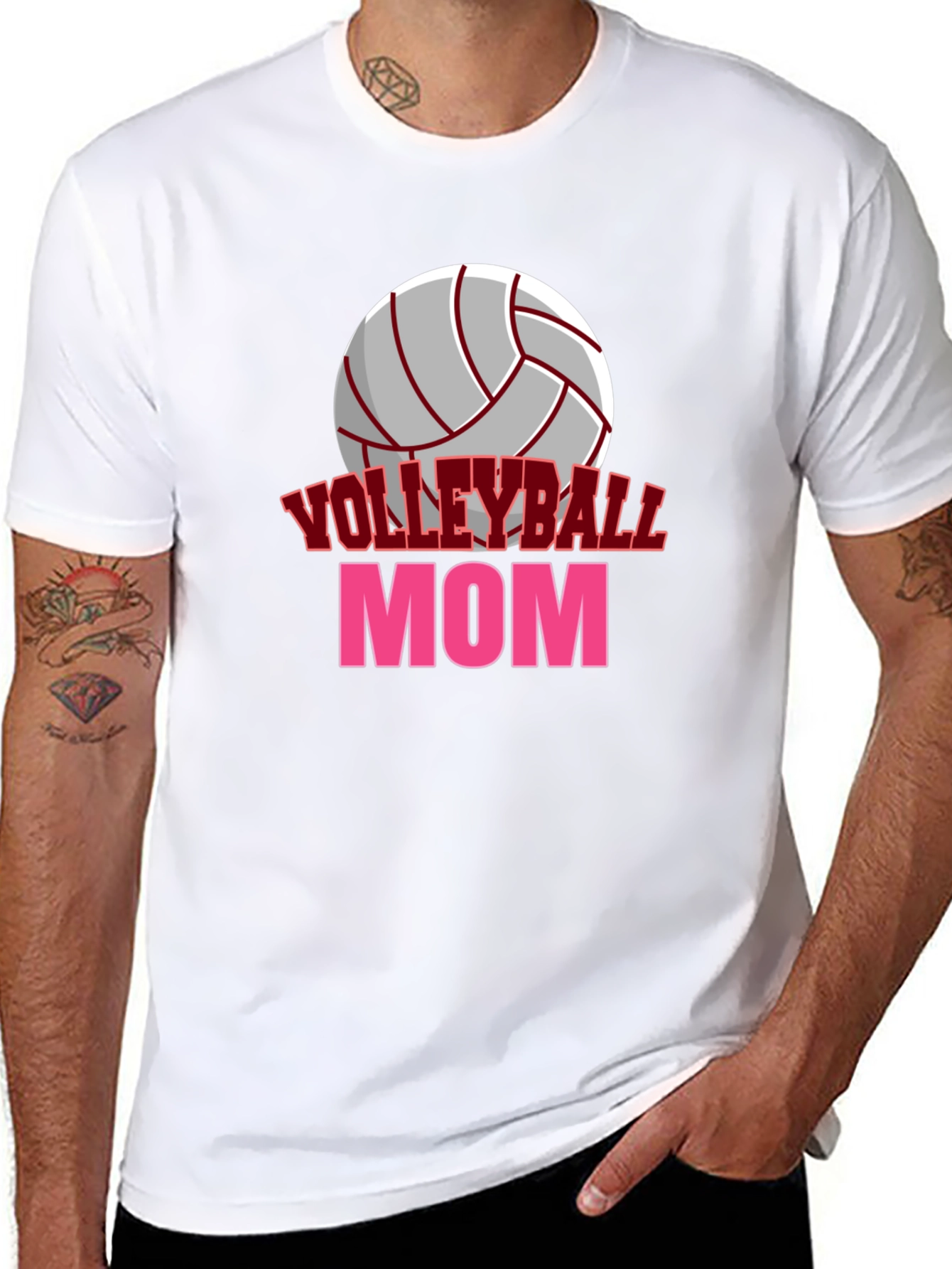 Volleyball Mom Graphic T-Shirt