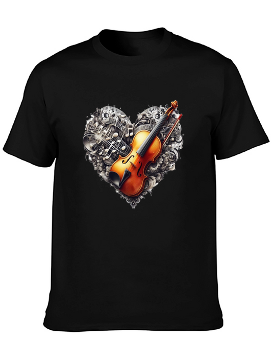 Violin Music Heart T-Shirt