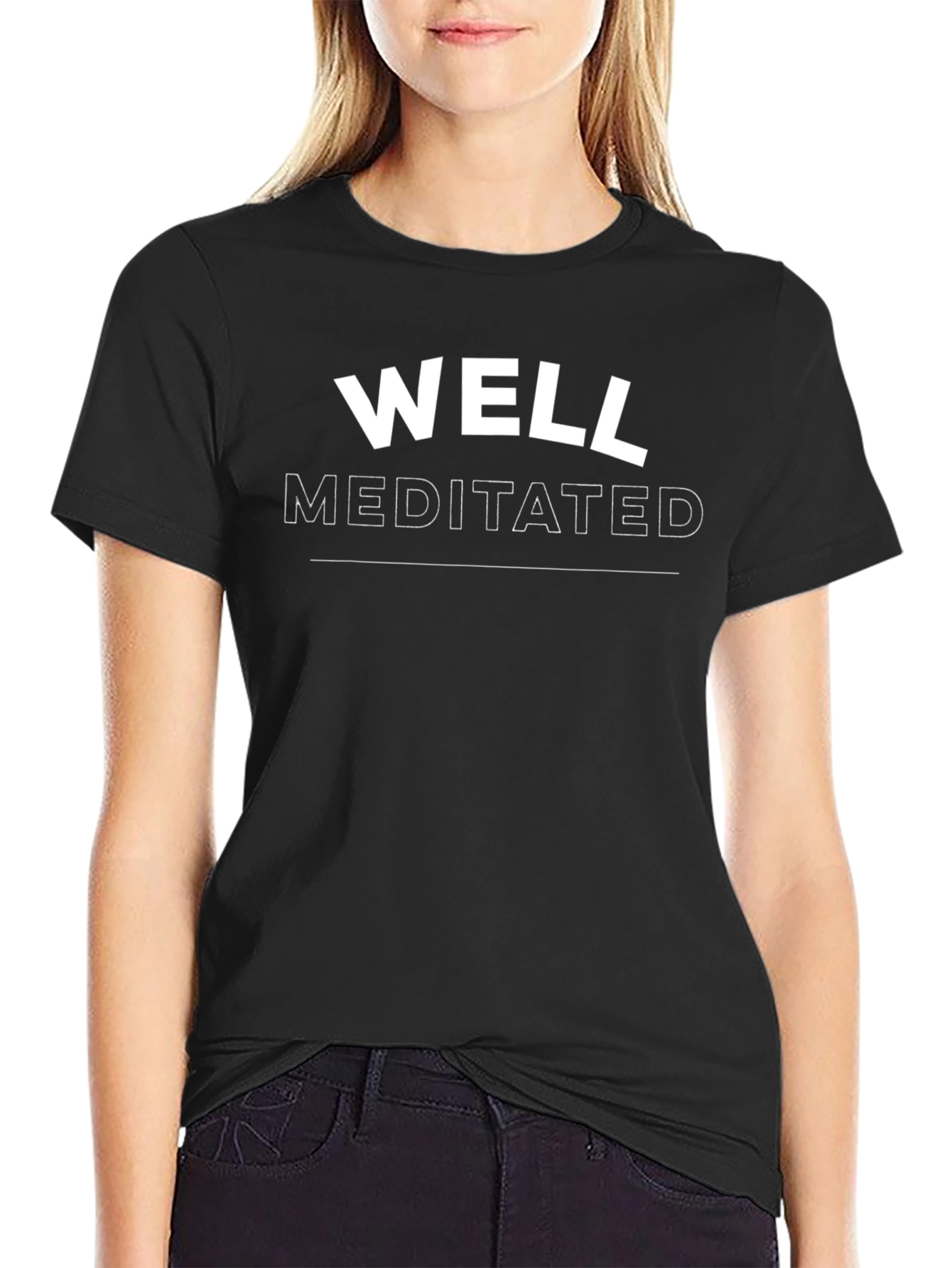 Well Meditated Graphic T-Shirt - Black