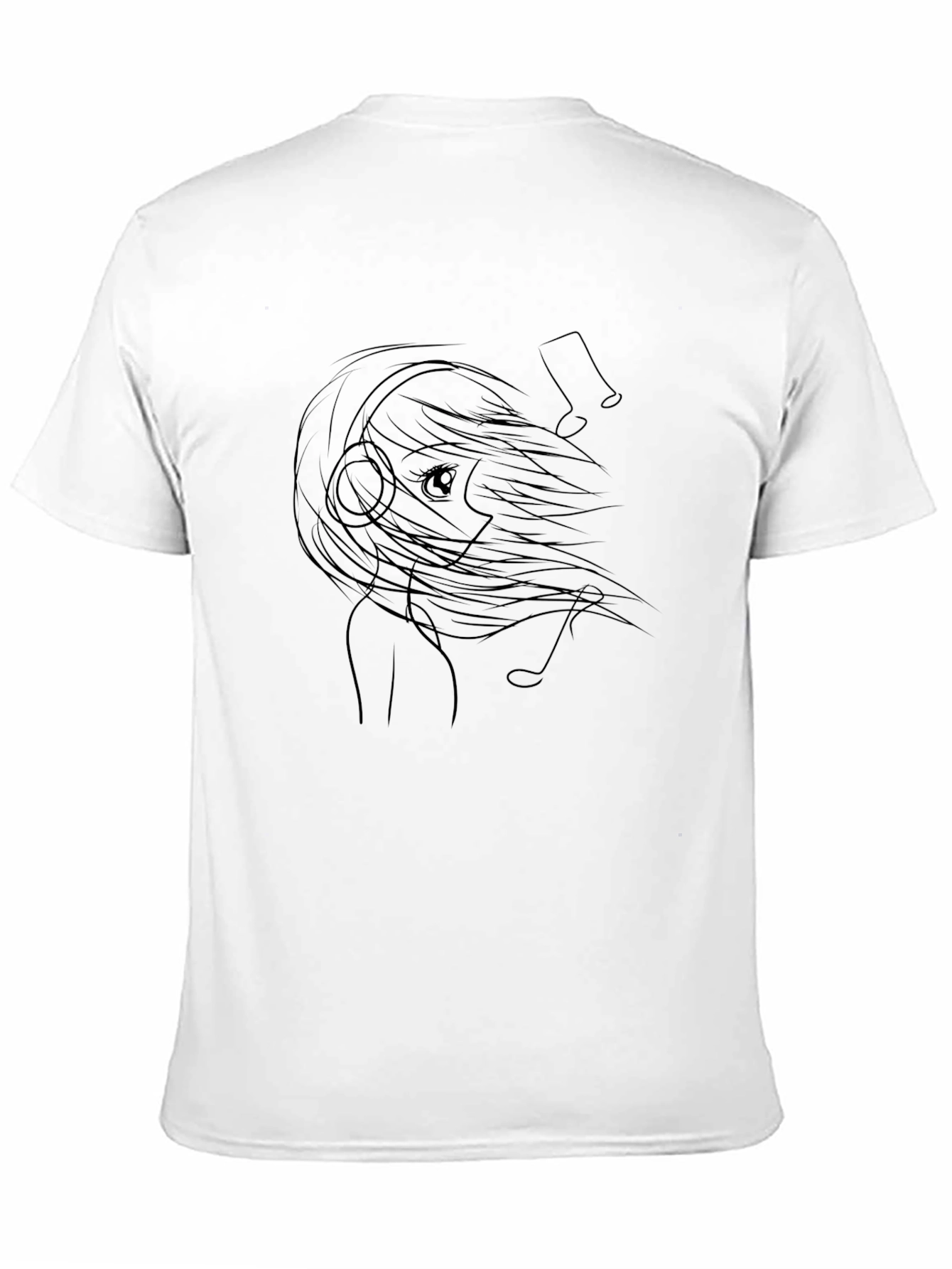 Anime Girl Music Lover T-Shirt