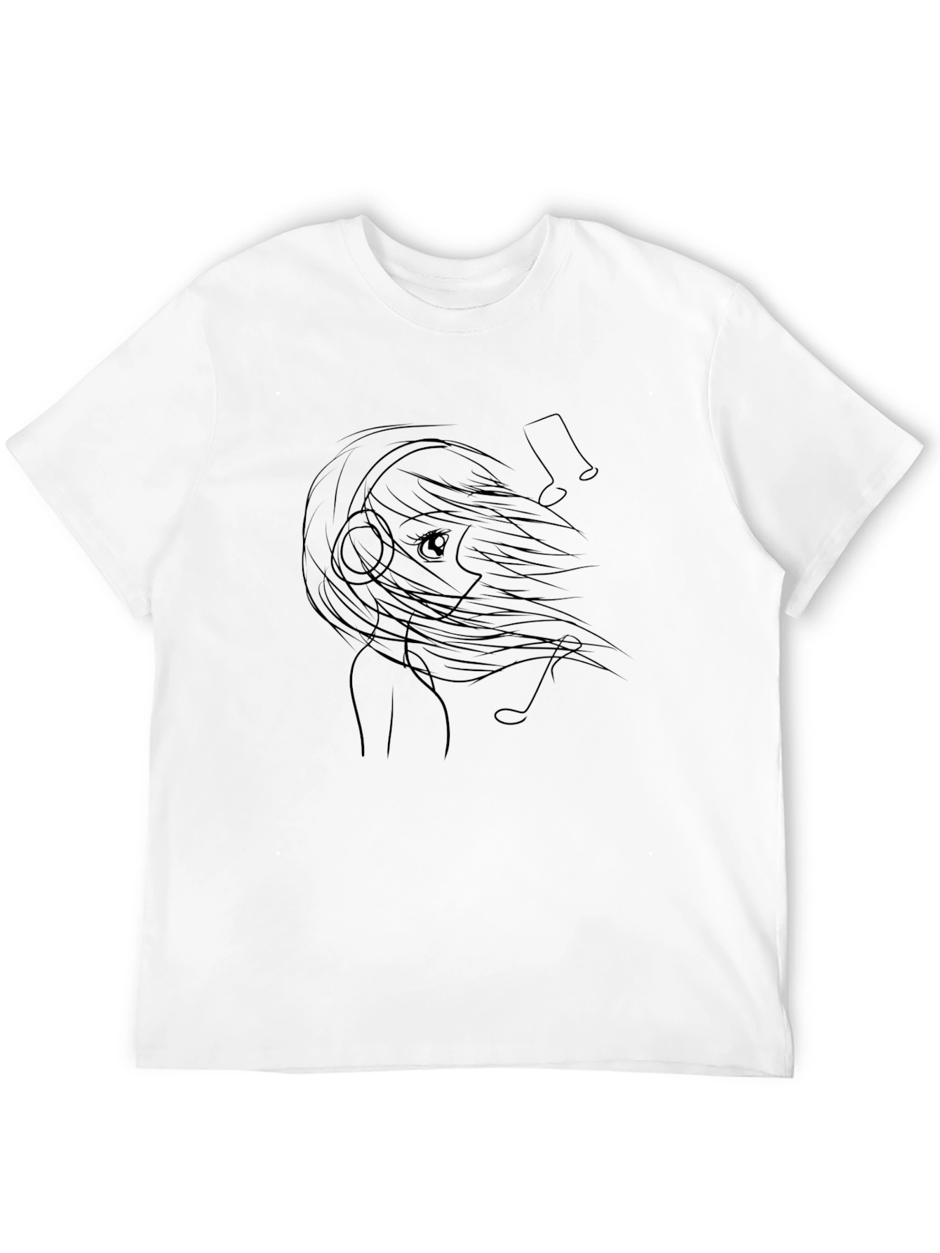 Anime Girl Music Lover T-Shirt