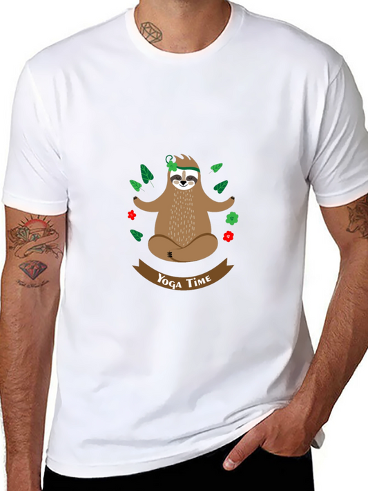 Yoga Sloth Tee: Funny Meditation Shirt