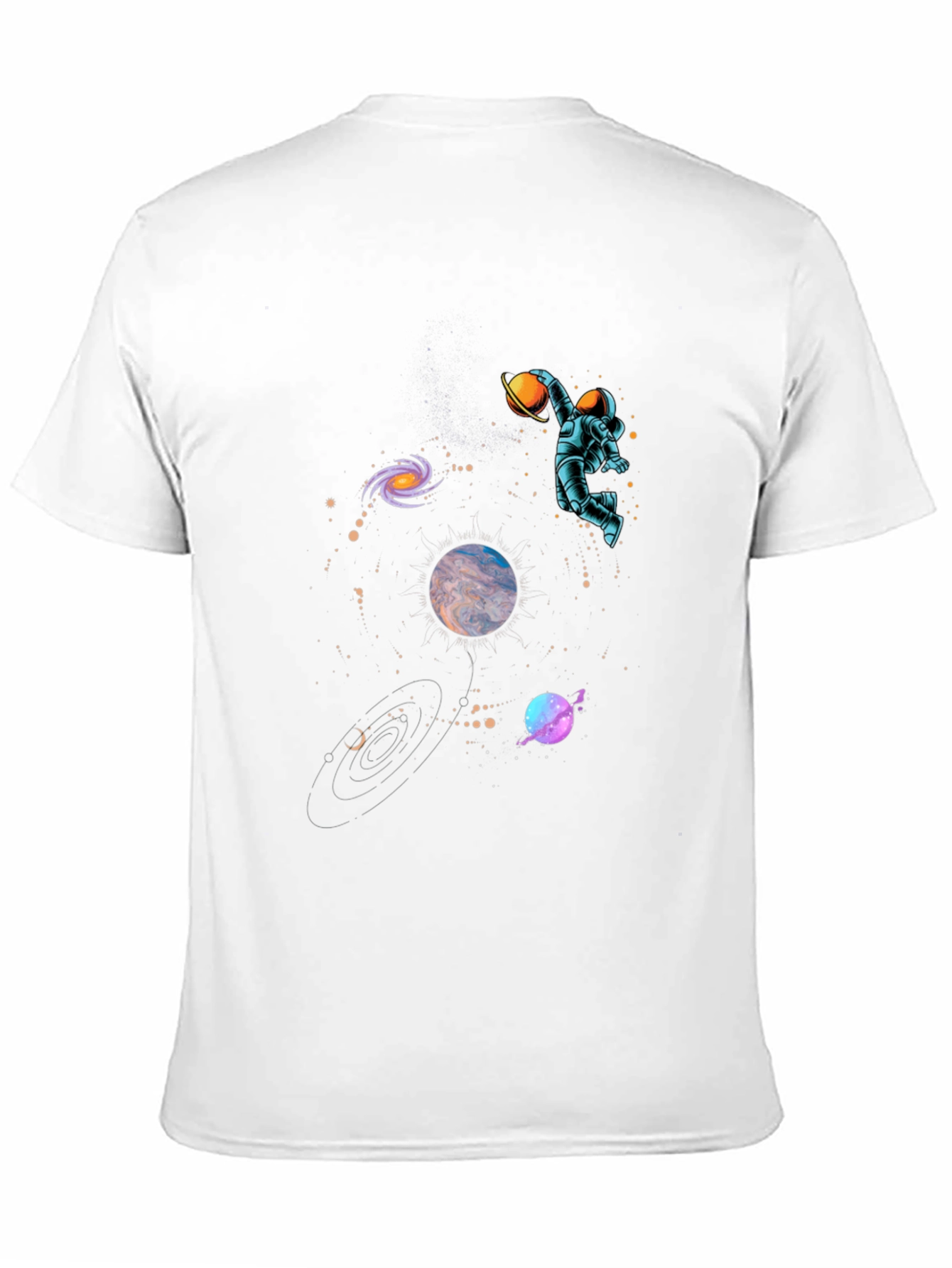 Astronaut Galaxy T-Shirt - Cosmic Dunk!