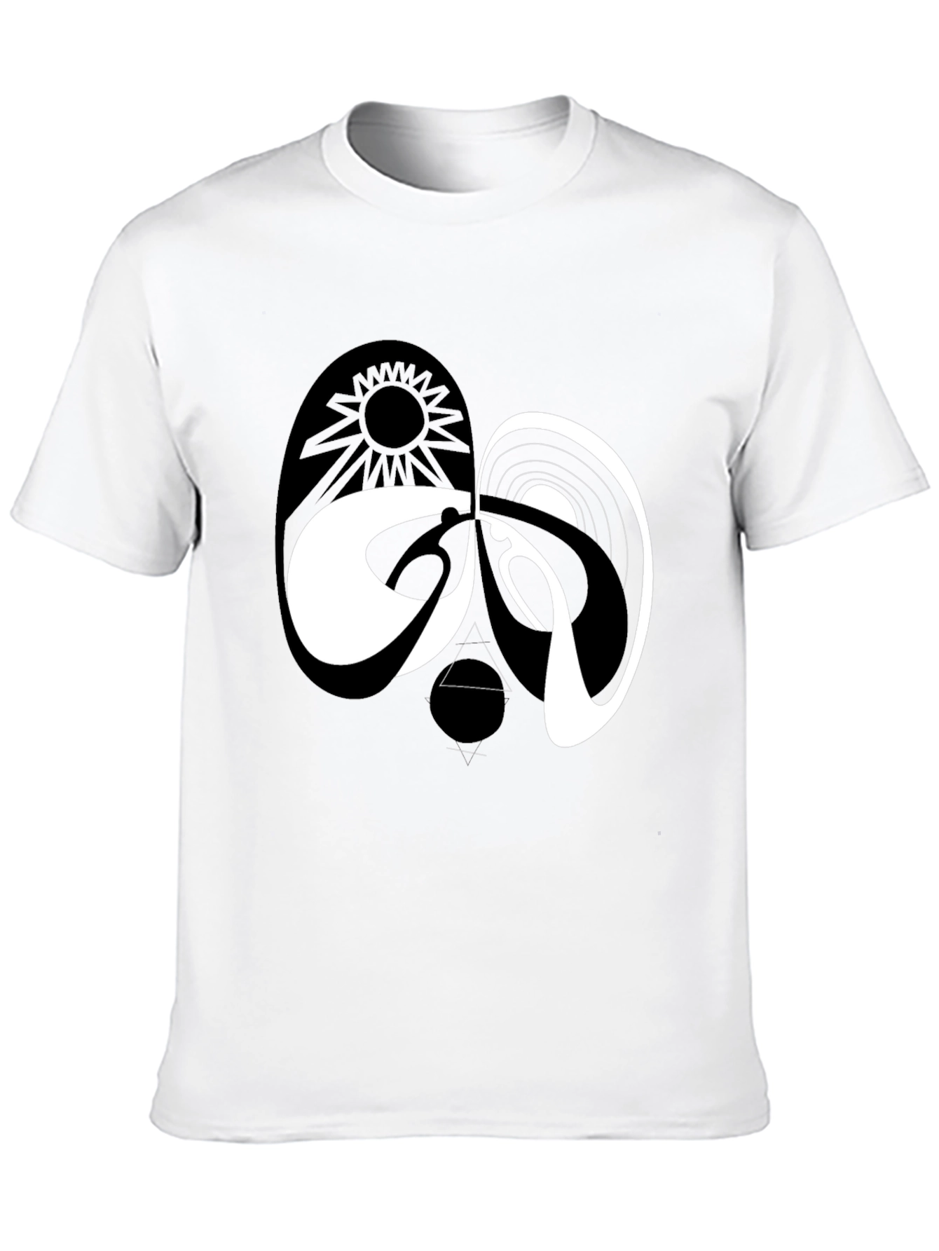 Yin Yang Dark Side of the Moon Graphic Tee