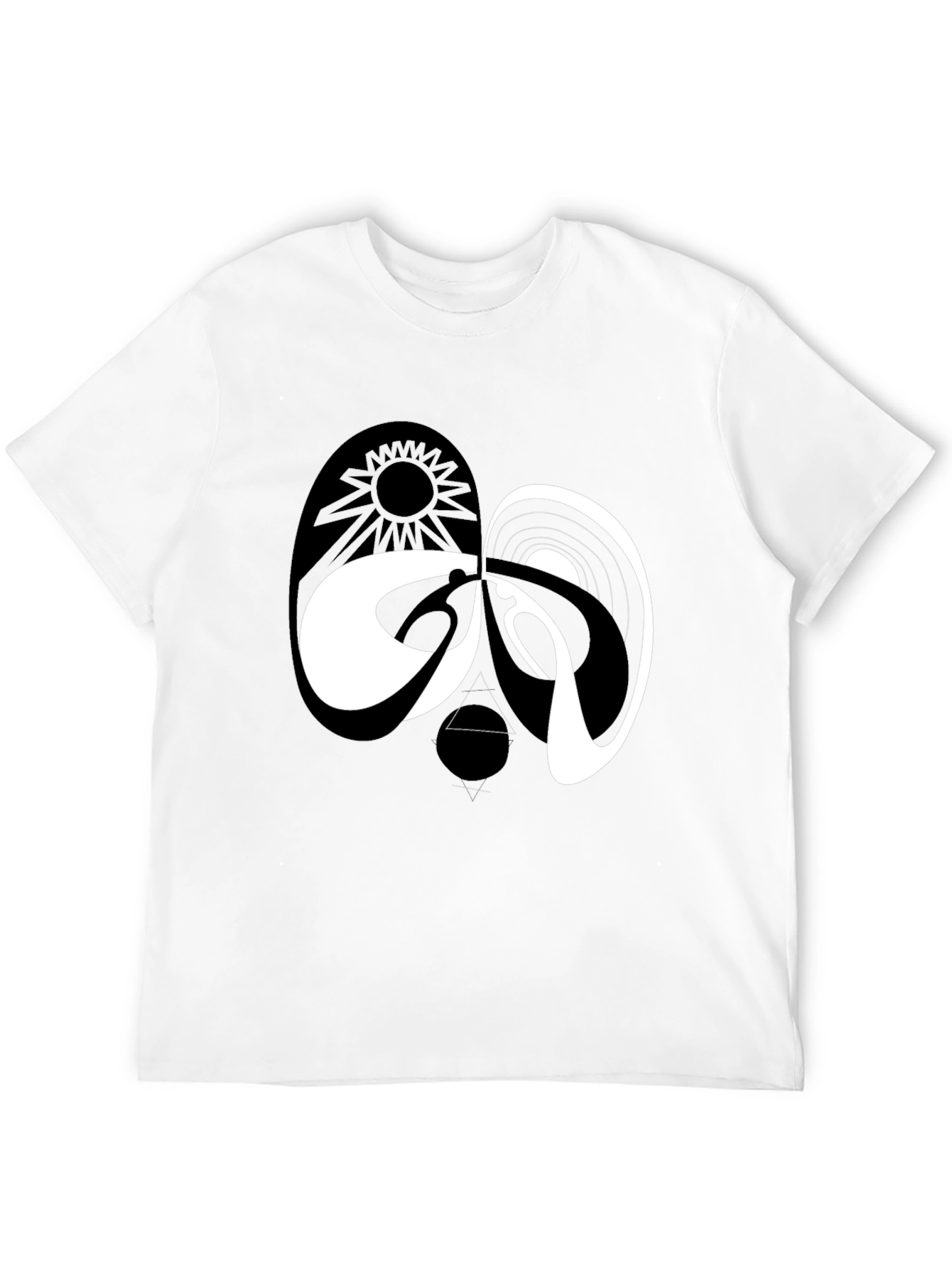 Yin Yang Dark Side of the Moon Graphic Tee