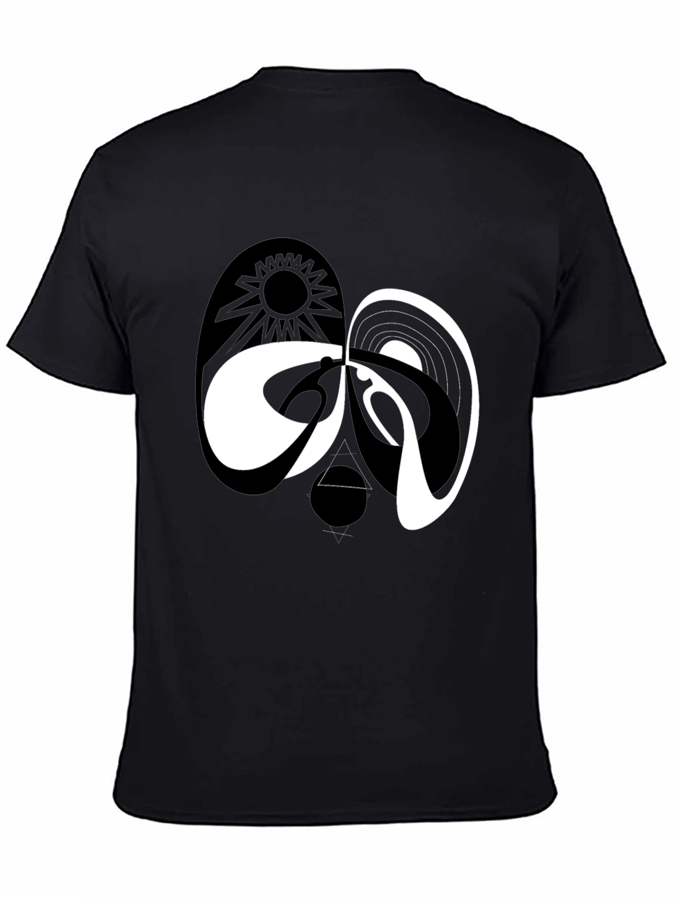Yin Yang Dark Side of the Moon Graphic Tee