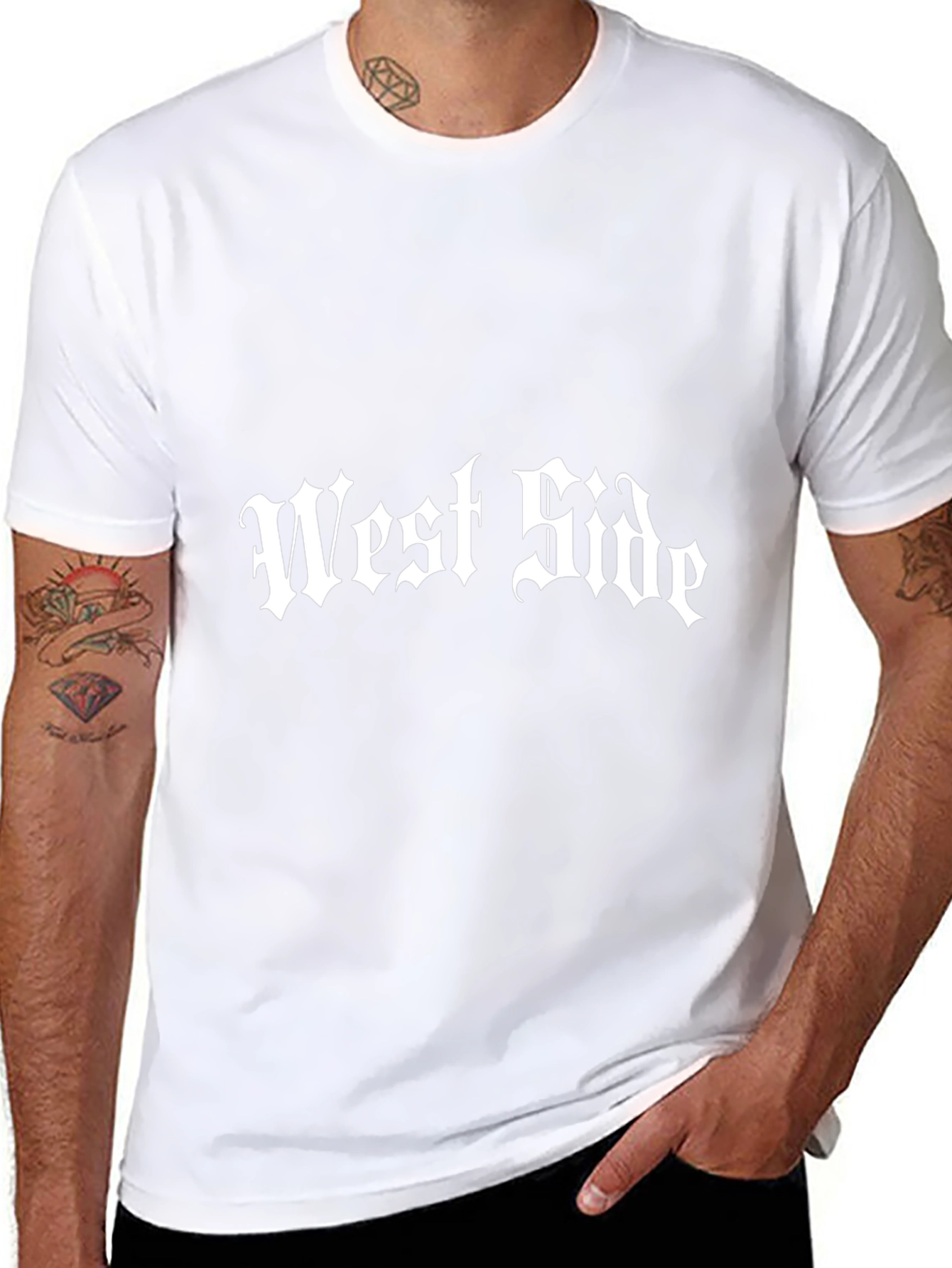 West Side Black Graphic Tee