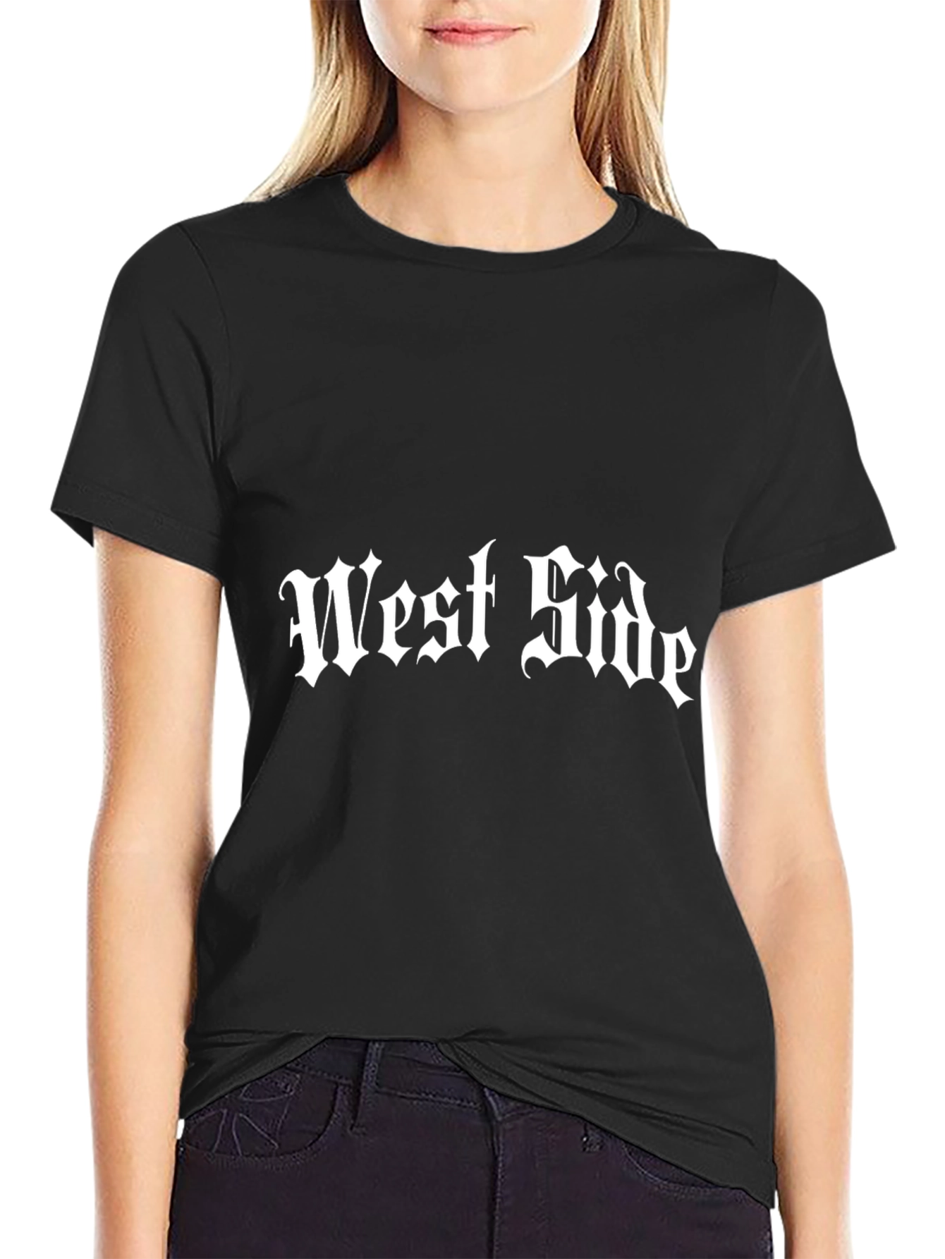 West Side Black Graphic Tee