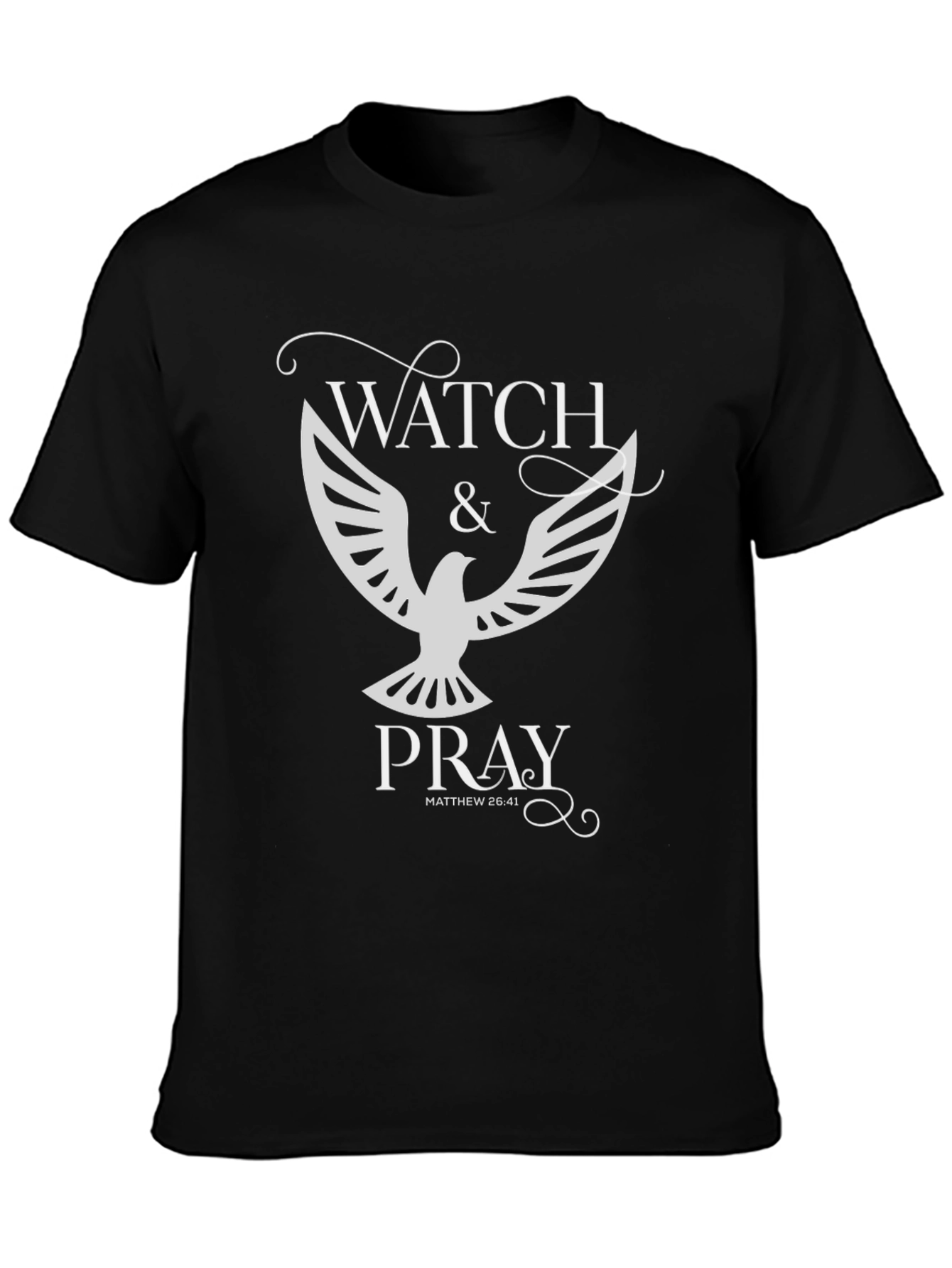 Watch & Pray Graphic Tee - Christian Apparel