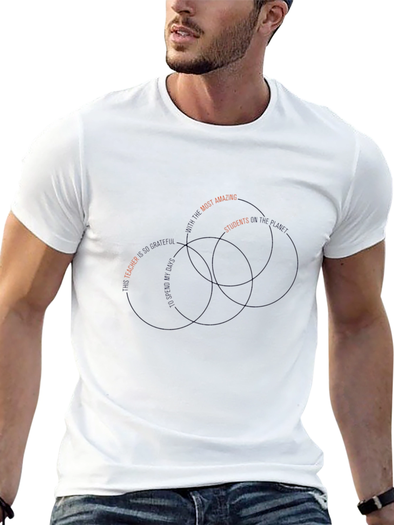 Amazing Teacher T-Shirt - Venn Diagram Design