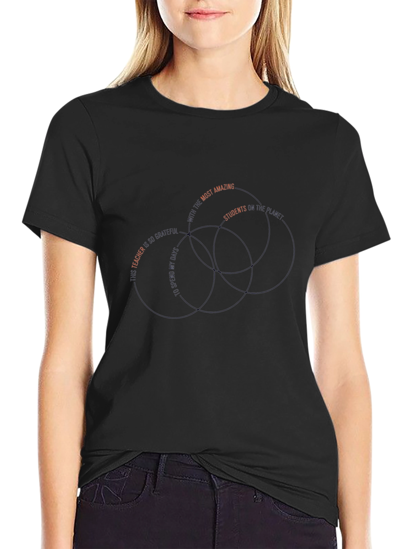 Amazing Teacher T-Shirt - Venn Diagram Design