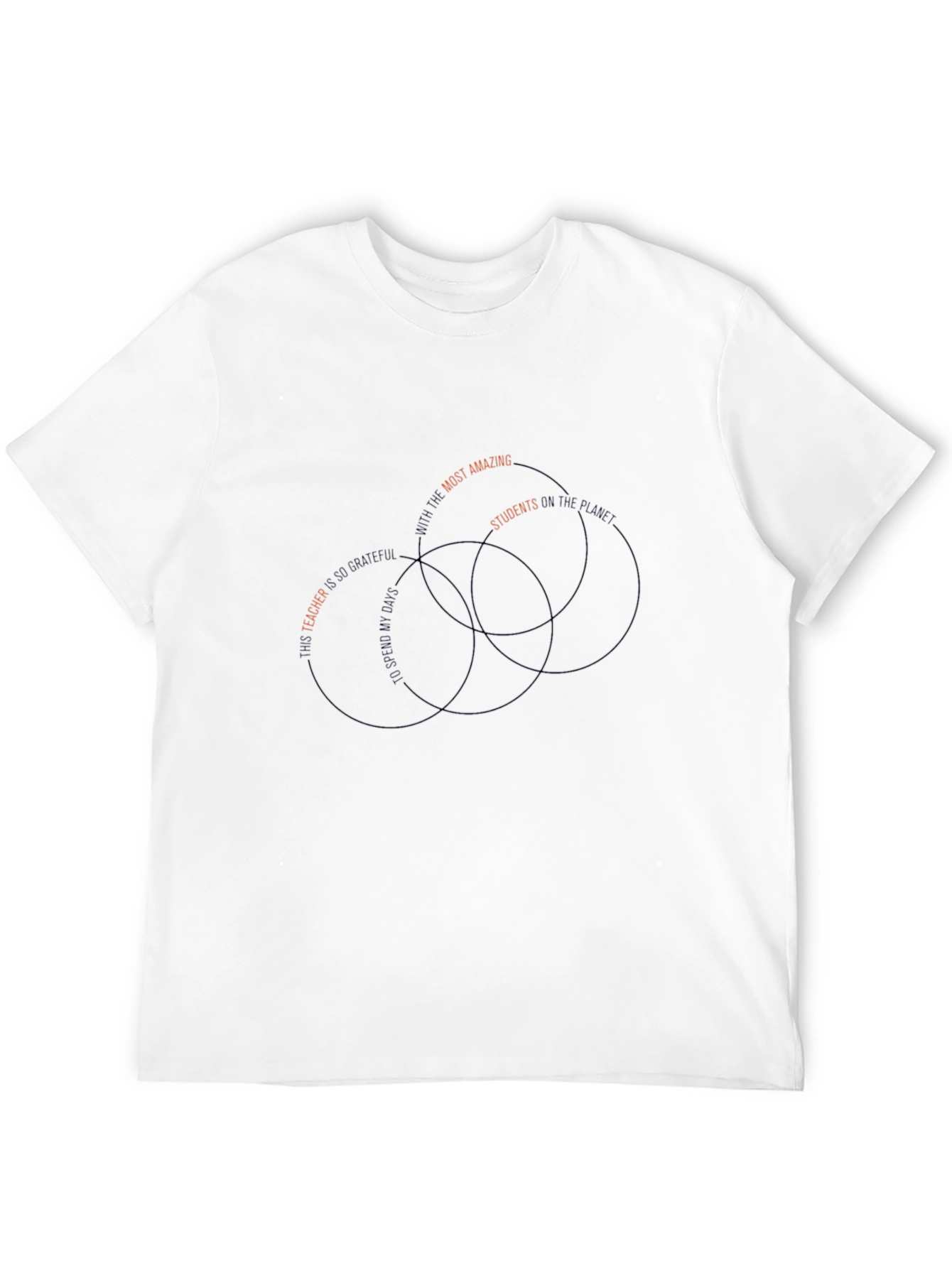 Amazing Teacher T-Shirt - Venn Diagram Design