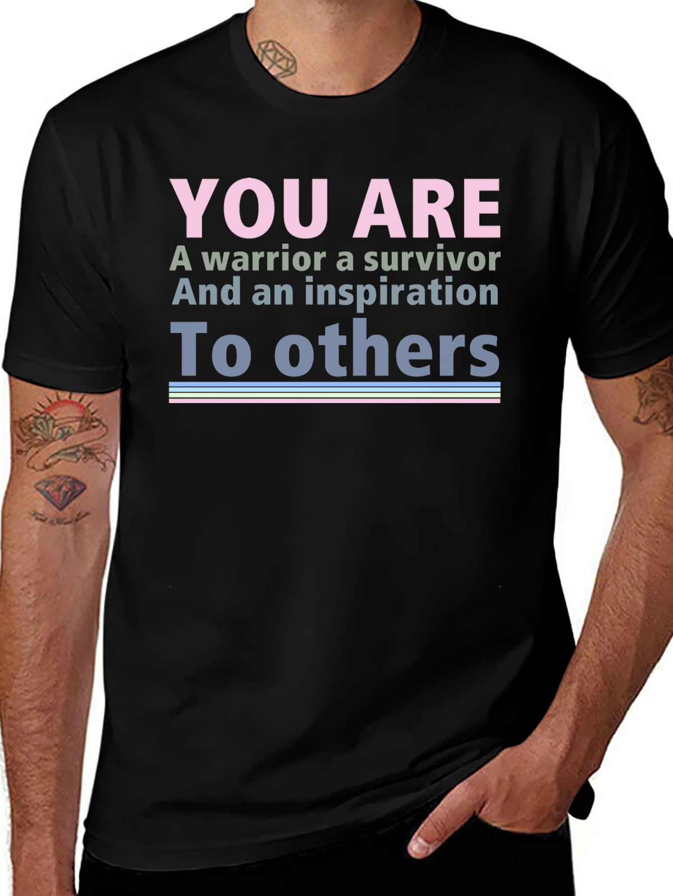 Warrior Survivor Inspiration Graphic T-Shirt