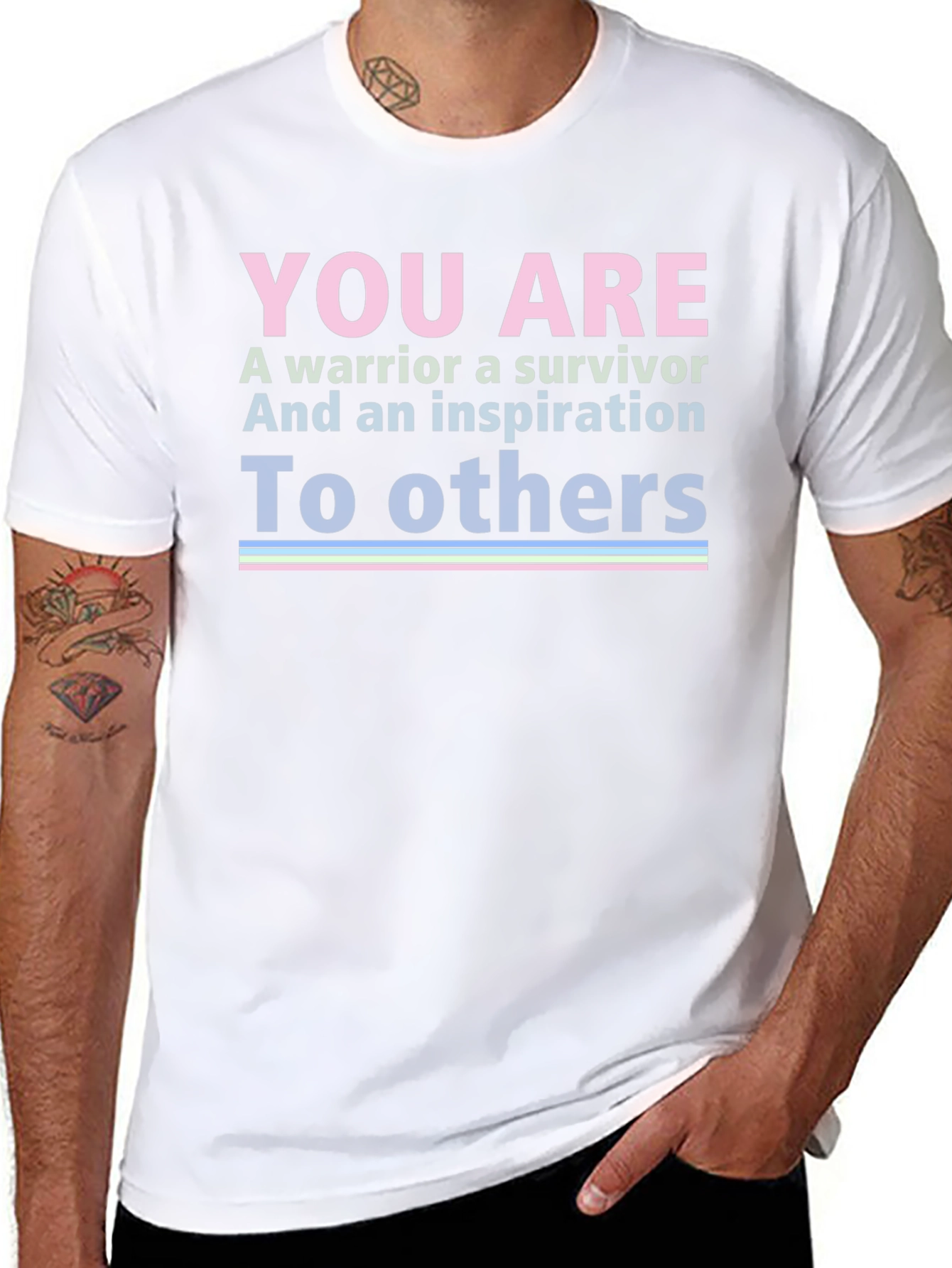 Warrior Survivor Inspiration Graphic T-Shirt