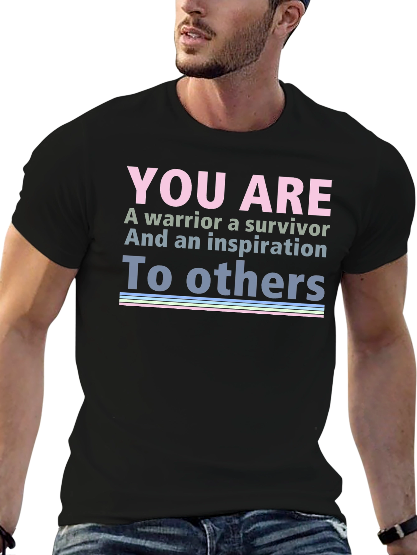 Warrior Survivor Inspiration Graphic T-Shirt