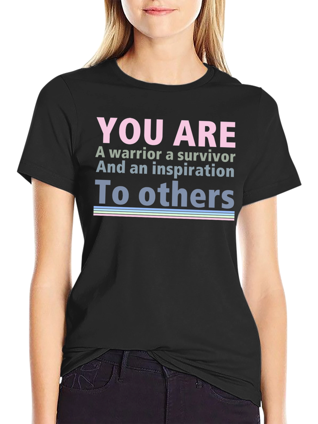 Warrior Survivor Inspiration Graphic T-Shirt