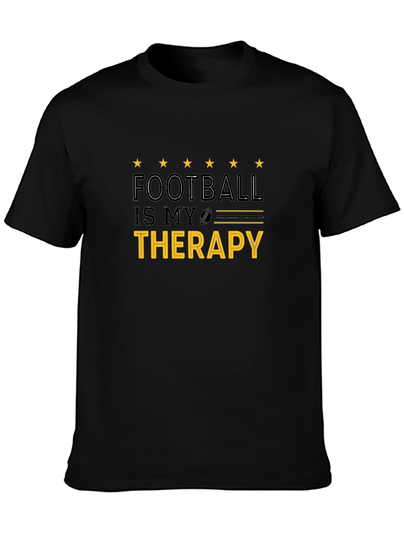 Football Is My Therapy Graphic T-Shirt