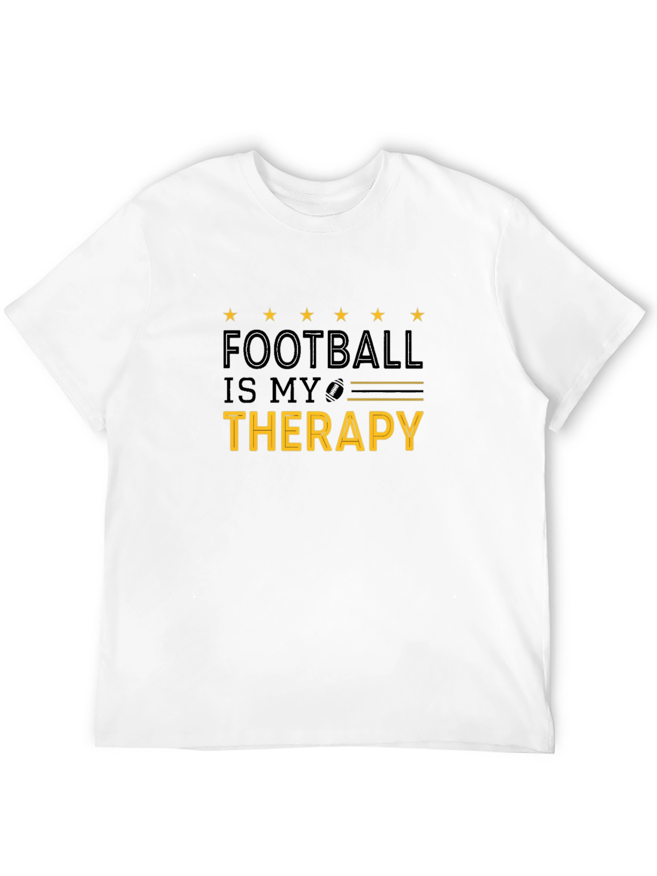 Football Is My Therapy Graphic T-Shirt