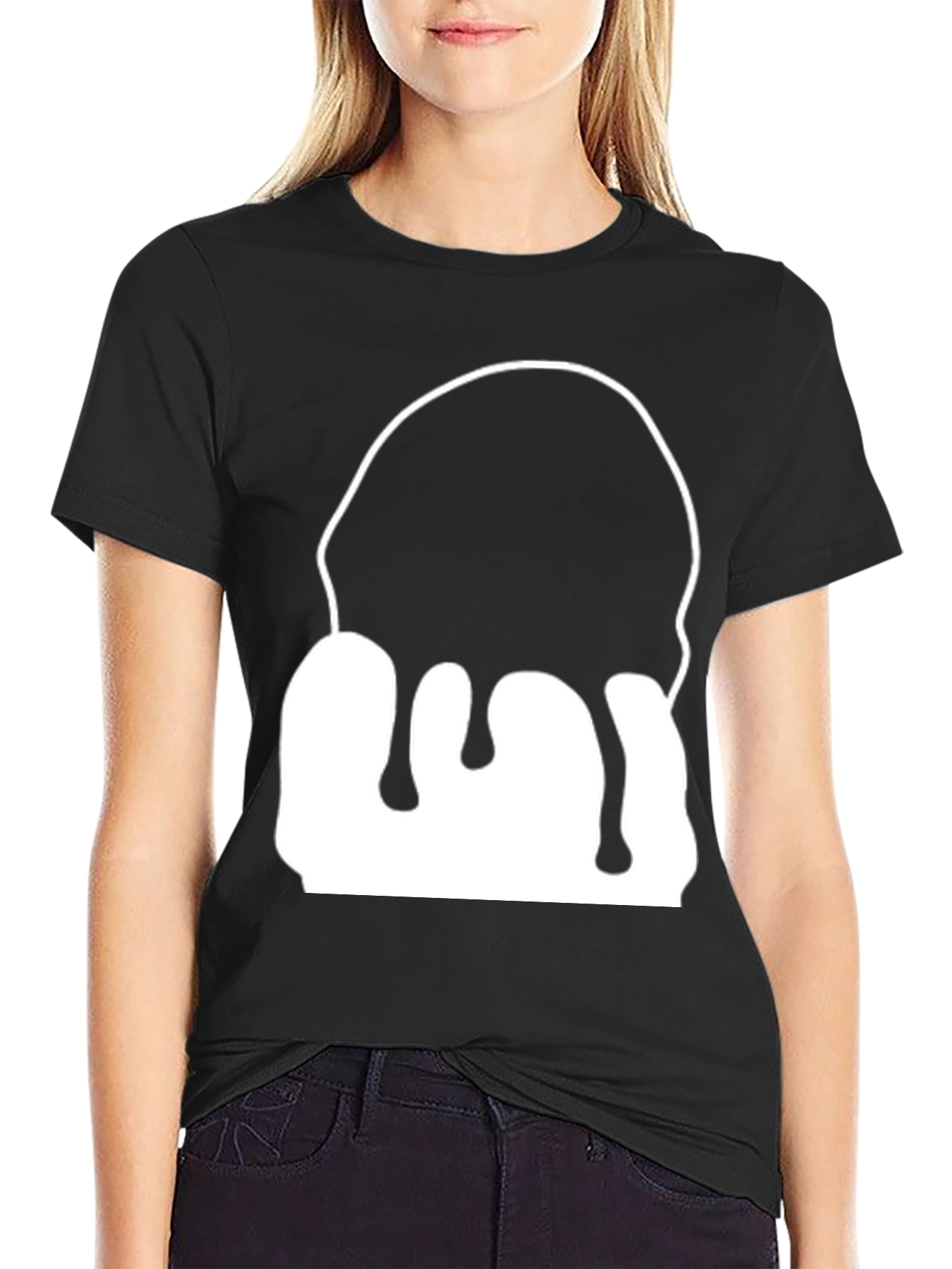 Abstract Drip Graphic T-Shirt - Modern Art Tee